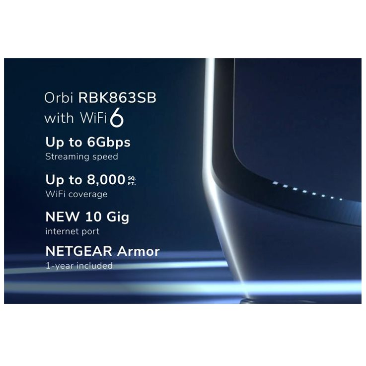 Netgear ORBI AX6000 TB 1ROUT+2SATEL BNDL