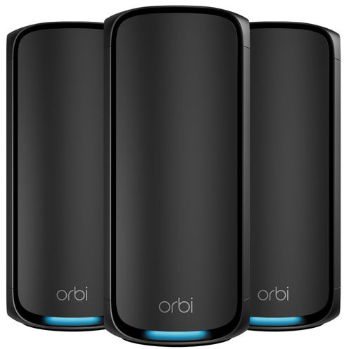 606449166538 Netgear Orbi 970 WiFi 7 Mesh system 3-pack, black - Router Computer & IT,Netværk,Routere 2190006366 RBE973SB-100EUS