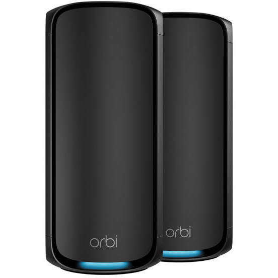 606449166613 Netgear Orbi 970 WiFi 7 Mesh system 2-pack, black - Router Computer & IT,Netværk,Routere 2190006365 RBE972SB-100EUS