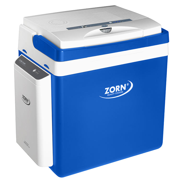 ZORN ZE26 25L elektrisk køleboks 12/230V ink. batteri 7,8 Ah