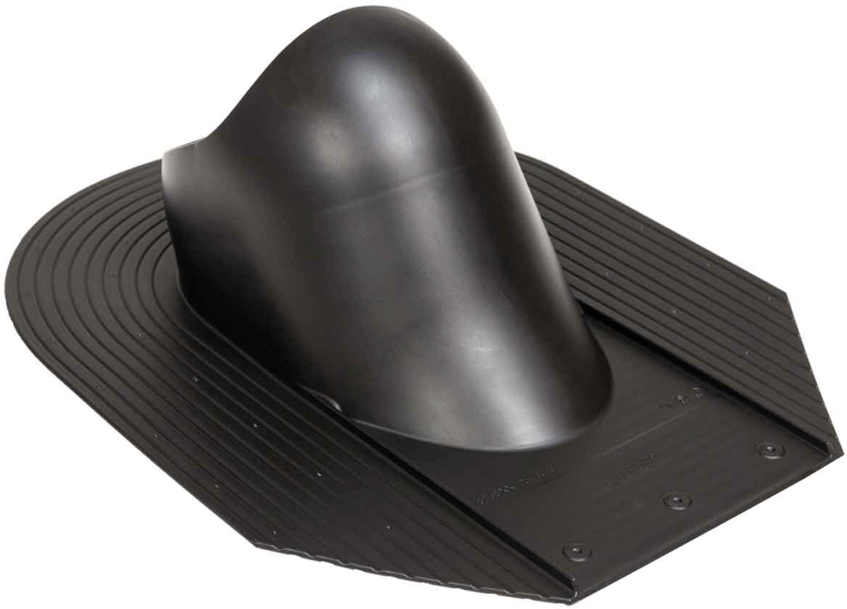 6410457410620 Eico 4173 - Tagpap gennemføring lav, Sort Hvidevarer,Tilbehør,Tilbehør emhætter 6800001510 0