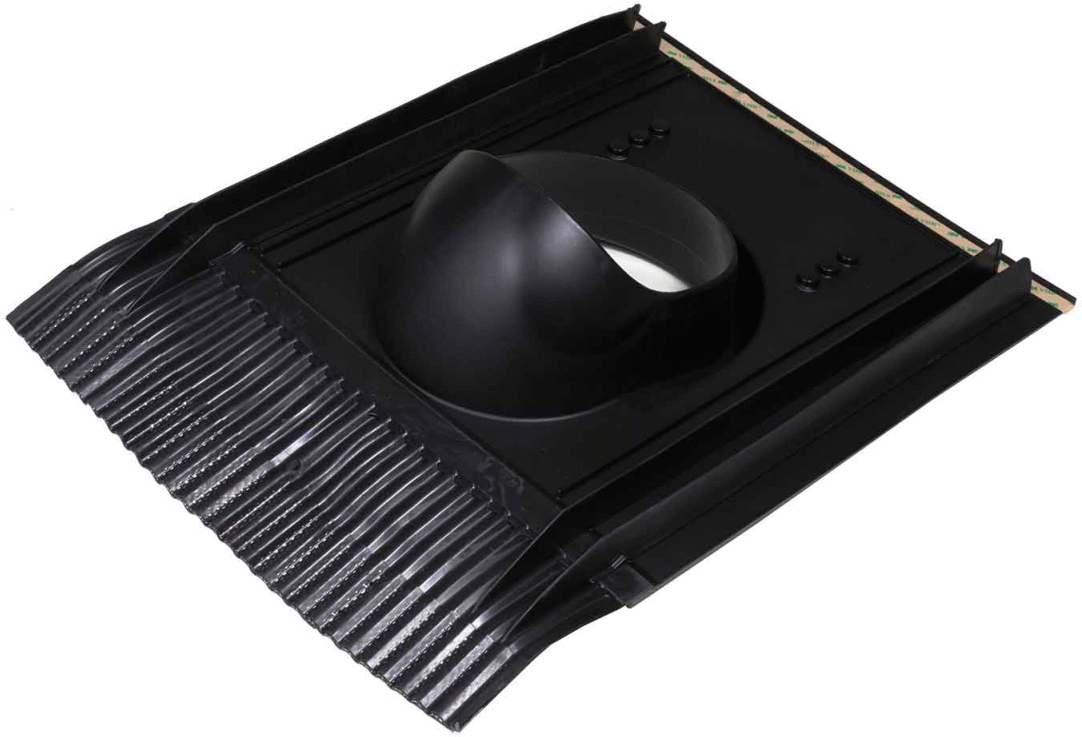 6410457921027 Eico 4154 - Universal taggennemføring Sort Hvidevarer,Tilbehør,Tilbehør emhætter 6800001530 0