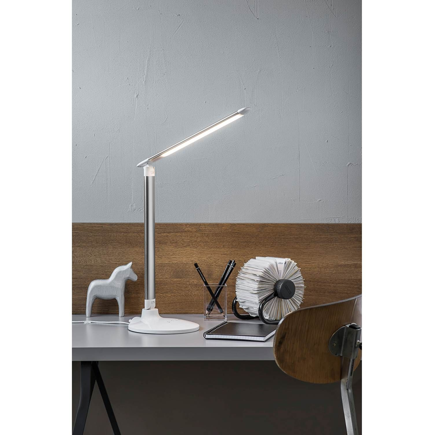 6435200225818 Airam Gina hvid - Skrivebordslampe Lamper,Bordlamper,Bordlamper 2190000956 113268