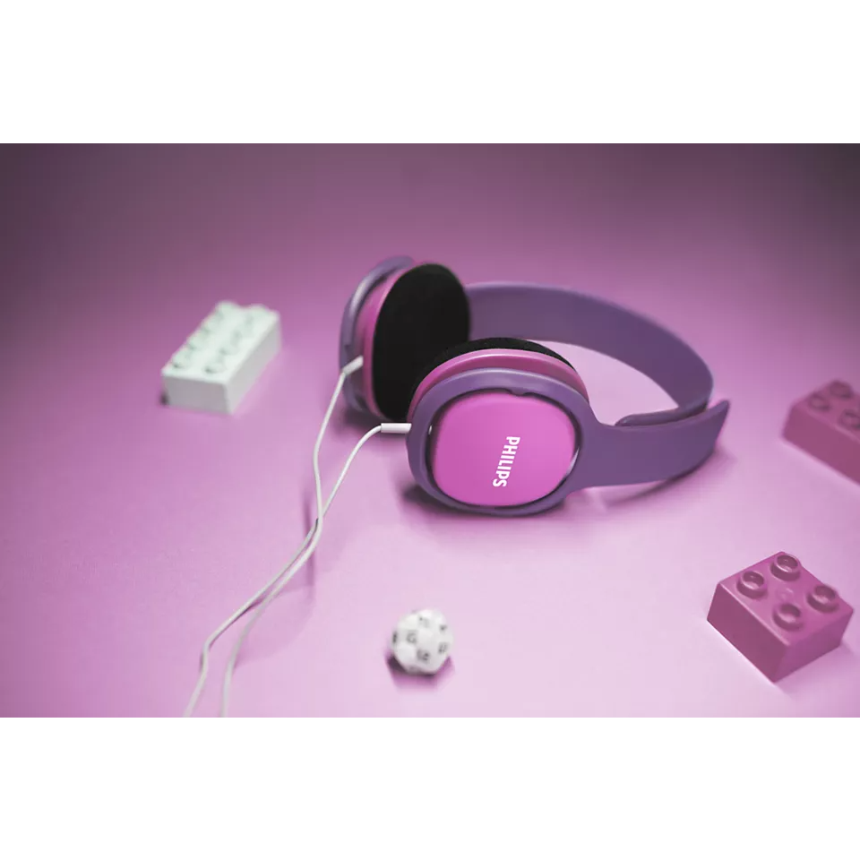 Philips SHK2000PK, pink - Børnehovedtelefoner