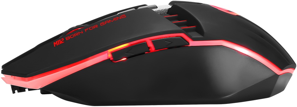 6932391919736 Marvo M112 Gaming Mus med 7 farver lys. Sort - Gaming mus Computer & IT,Gaming,Gaming mus 22900002230 MA-M112