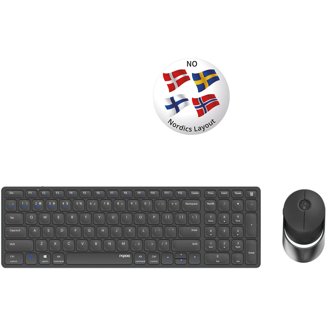 RAPOO Keyboard/Mice Set 9750M