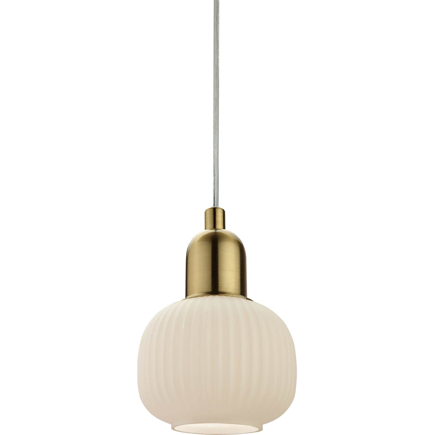 7041661267619 Aneta Elin messing/opalglas - Pendel Lamper,Pendler-/ Hængelamper,Pendler/Hængelamper 2190001166 114520