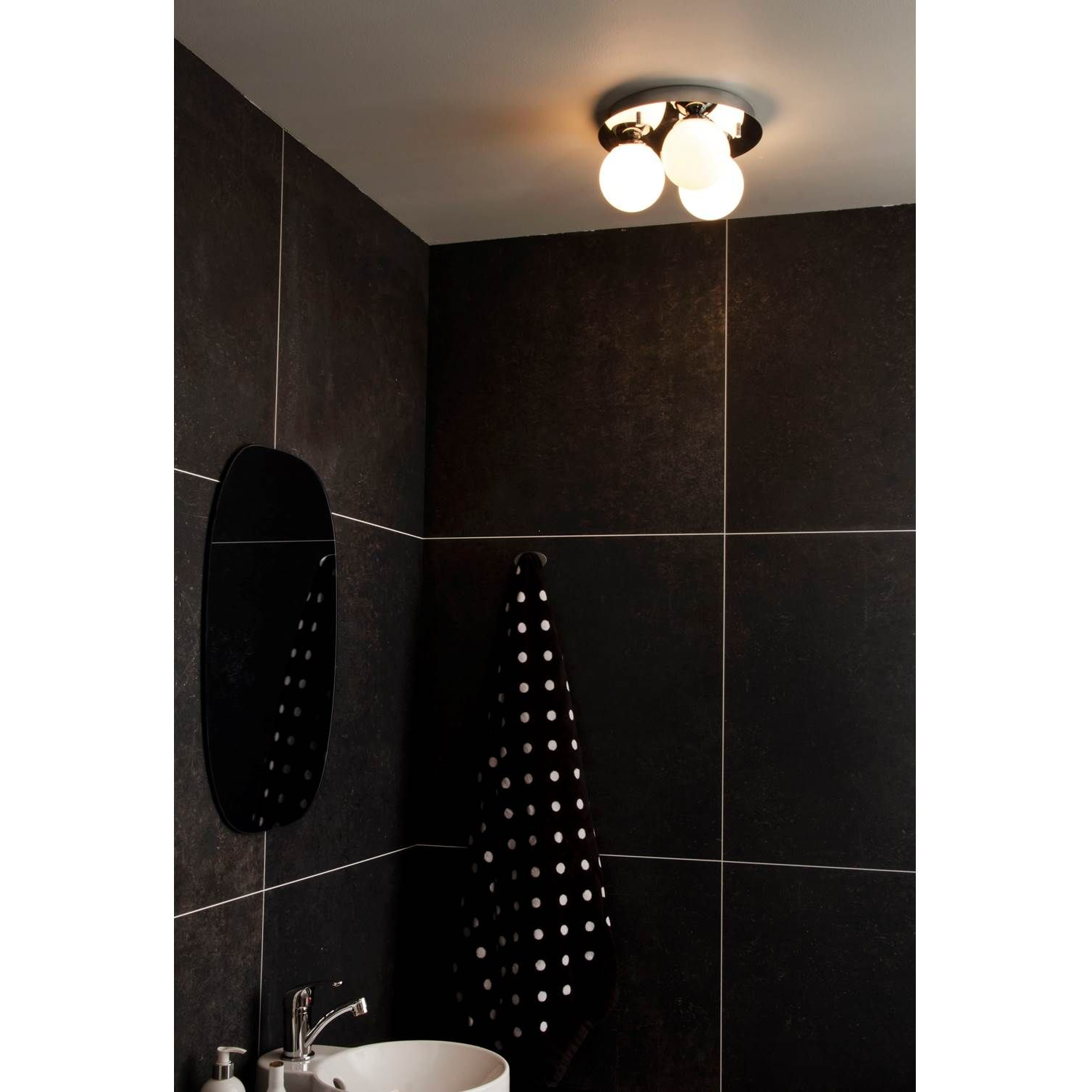 7041661269286 Aneta Nicosia krom/opal - Badeværelseslampe Lamper,Loftslamper,Loftslamper 2190001564 116370