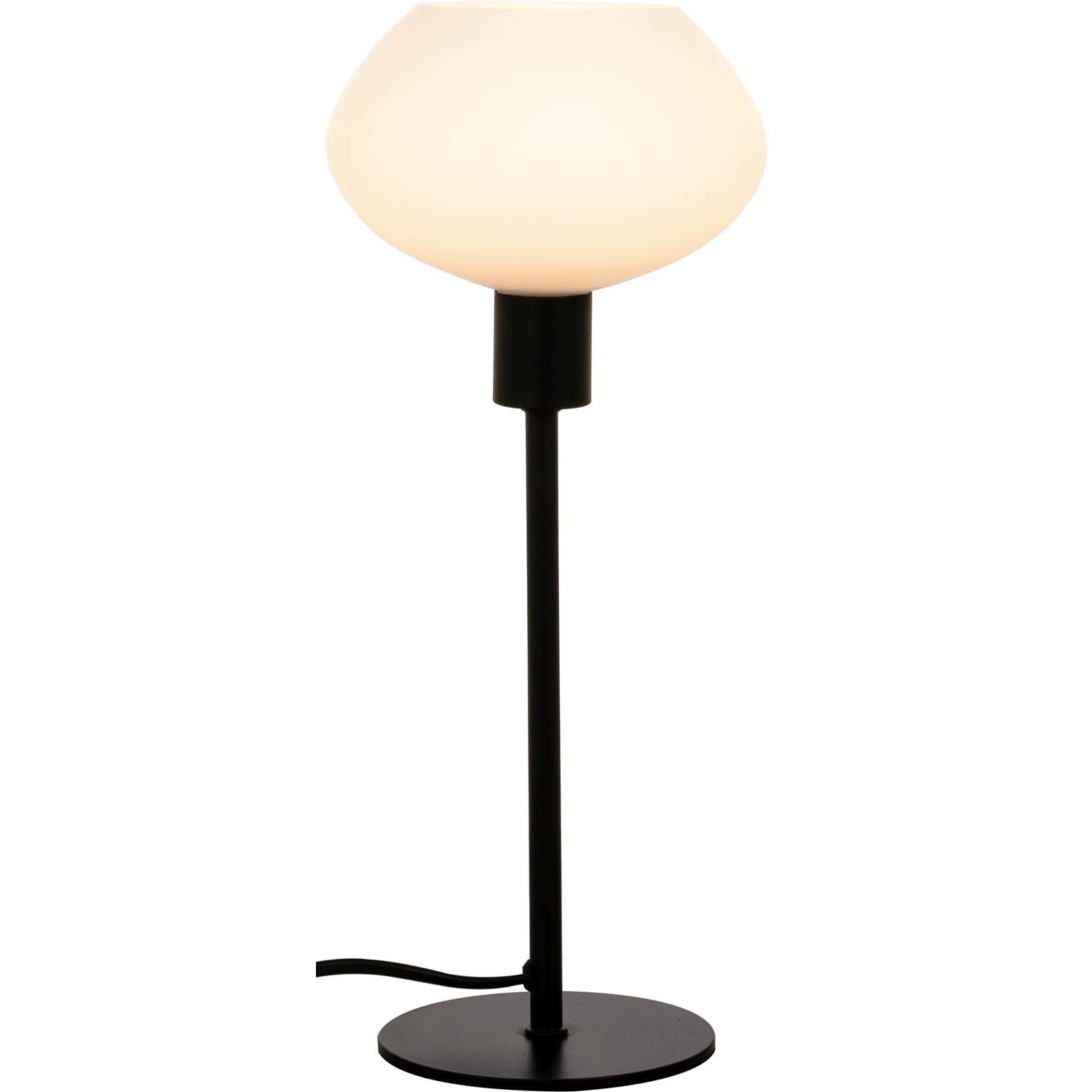 7041661270848 Aneta Bell sort/hvid - Bordlampe Lamper,Bordlamper,Bordlamper 2190001847 117419