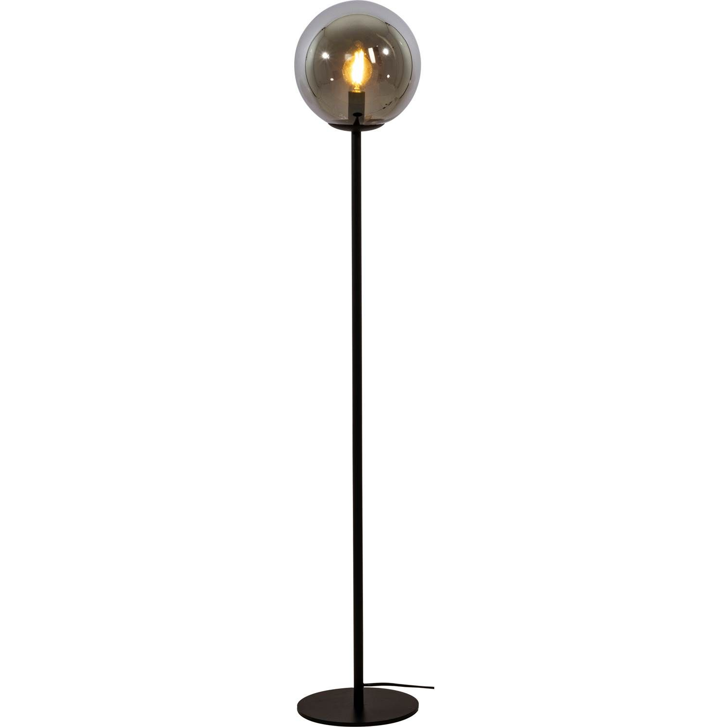 7041661271067 Aneta Molekyl sort/røgfarvet glas - Gulvlampe Lamper,Gulvlamper,Gulvlamper 2190001851 117423