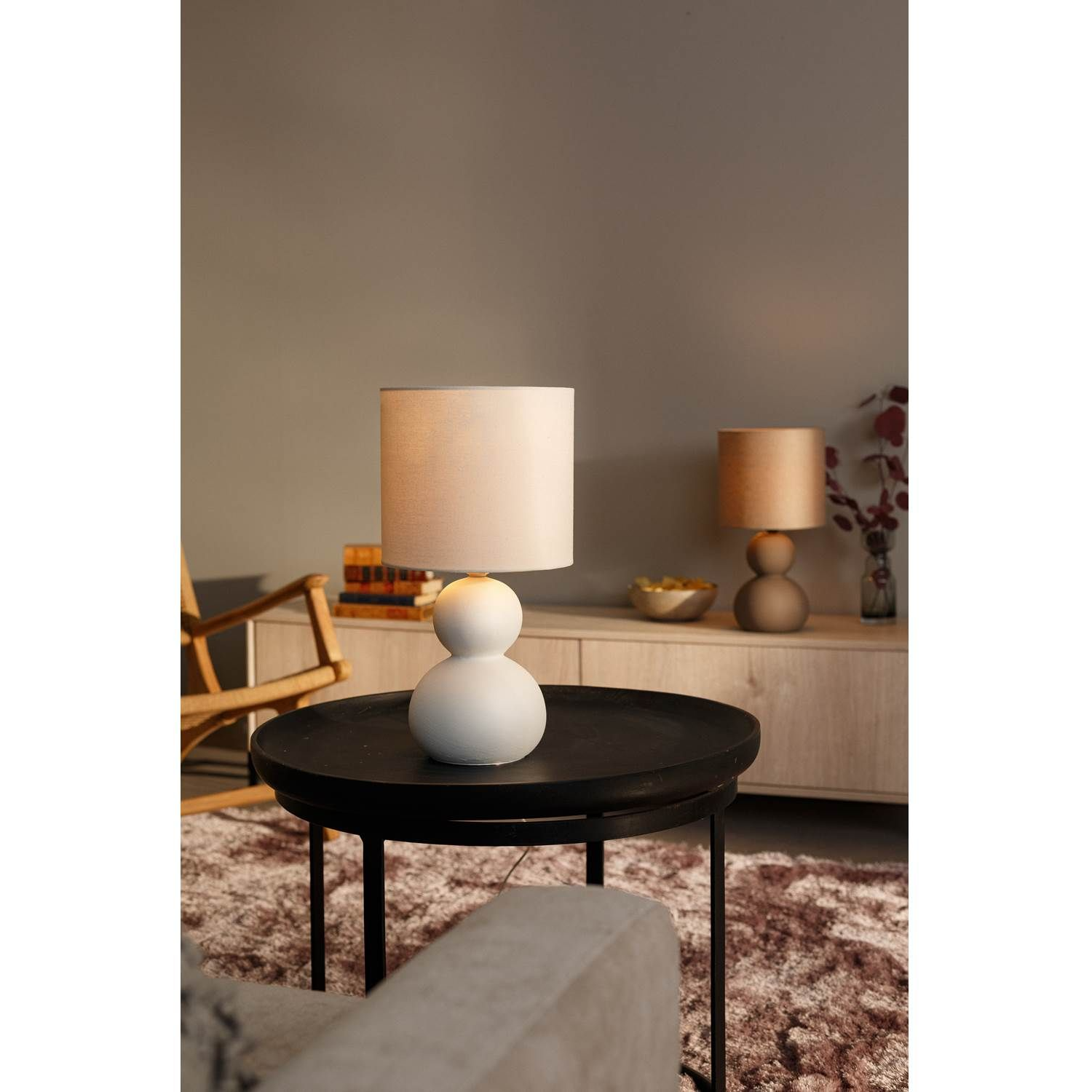 7041661275881 Aneta Kalamata hvid - Bordlampe Lamper,Bordlamper,Bordlamper 2190005466 100054