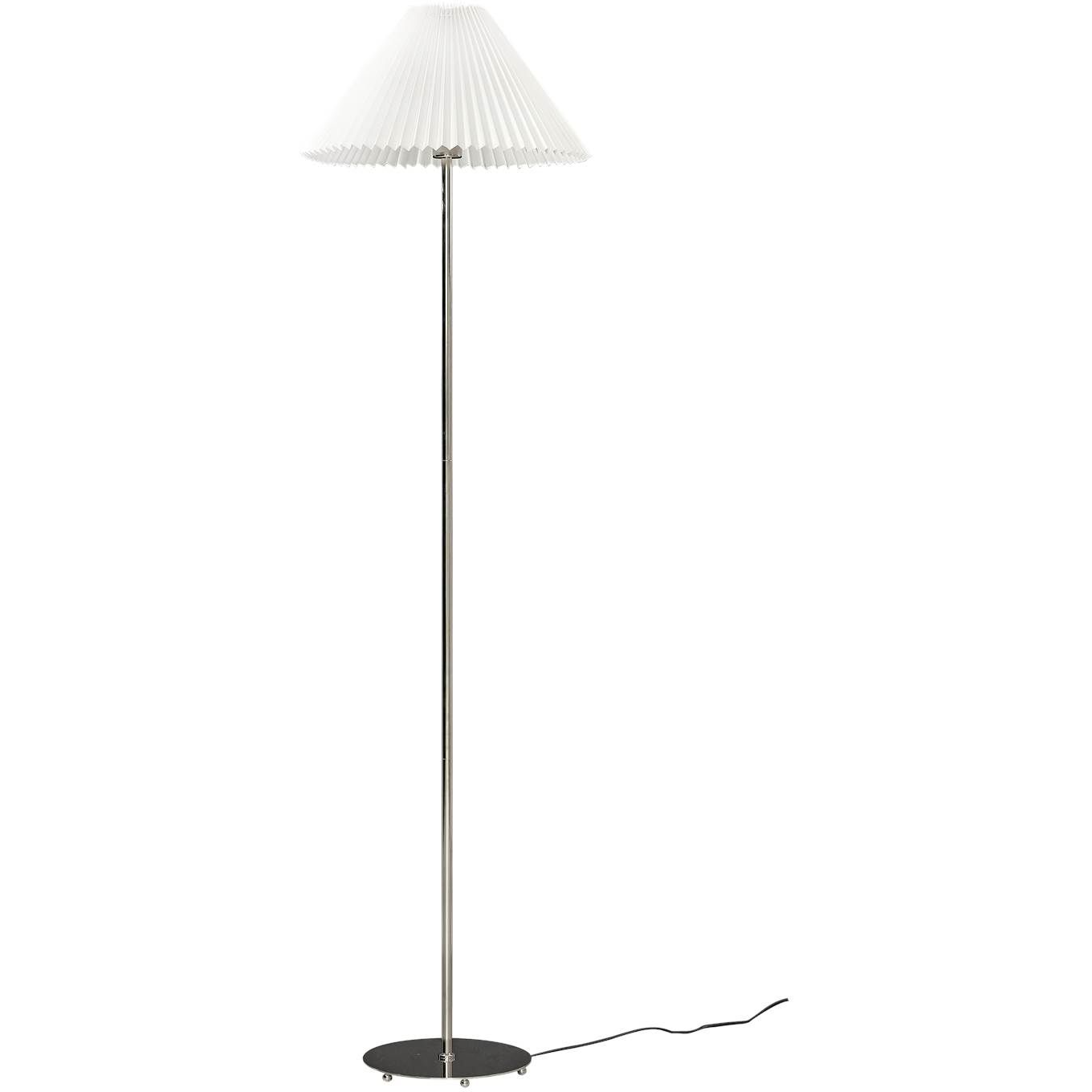7041661280359 Aneta Ester sølv/hvid - Gulvlampe Lamper,Gulvlamper,Gulvlamper 2190005561 100281