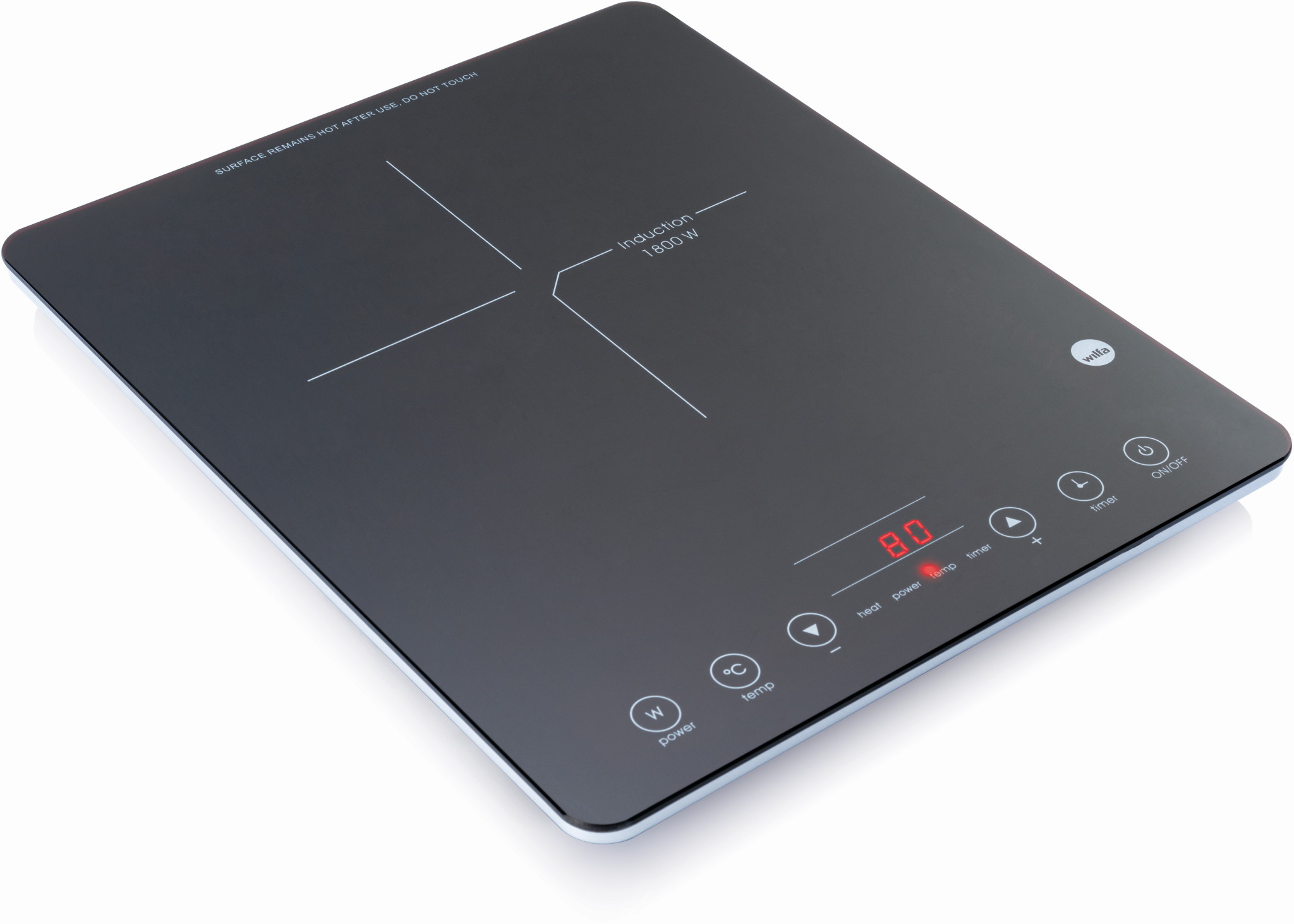 7044876038319 Wilfa ICP-1800B induktionskogeplade Hvidevarer,Kogeplader,Fritstående kogeplader 19300383190 ICP-1800B