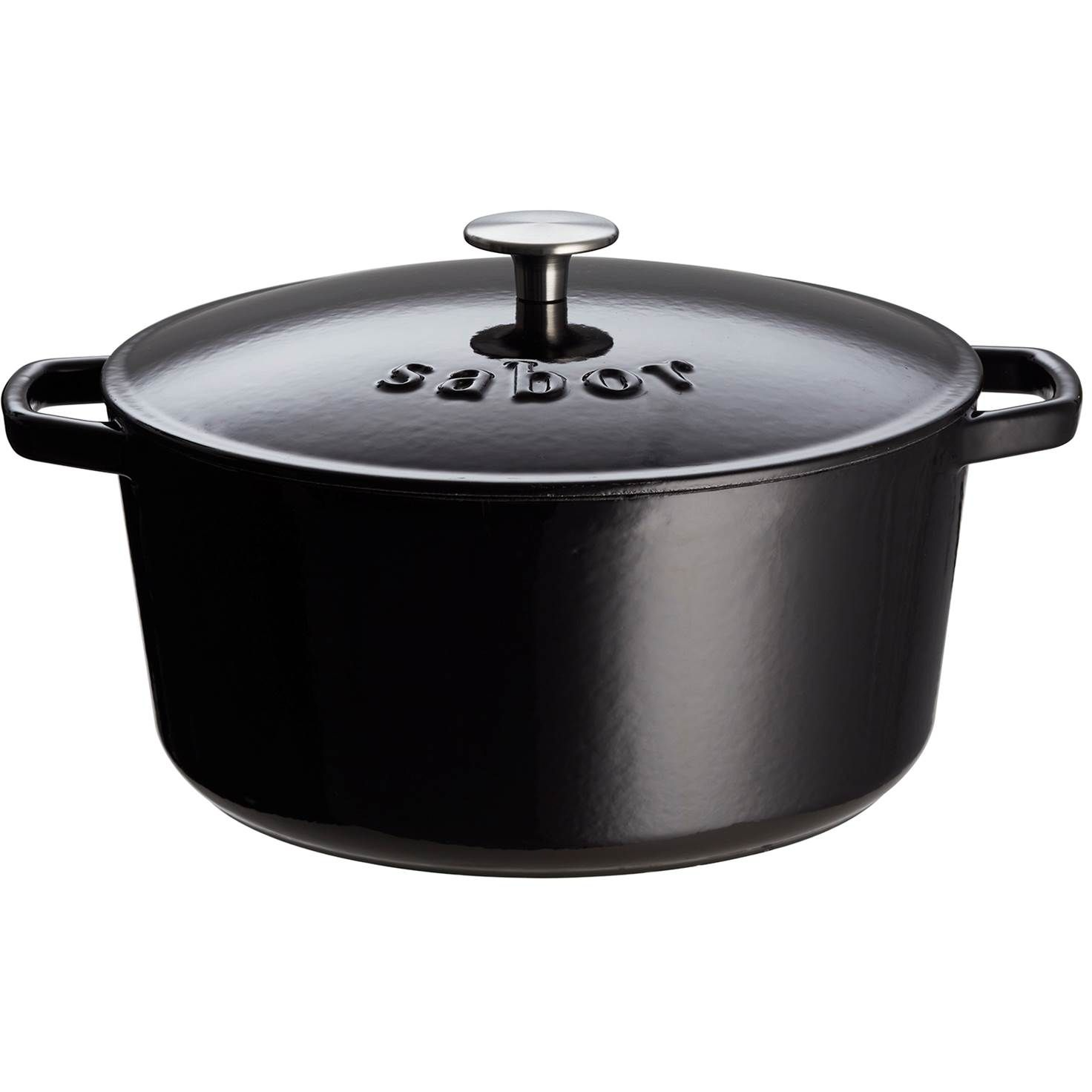 7057351219578 Sabor Ø24, sort - Støbejernsgryde Husholdning,Køkkenudstyr,Gryder 2190006403