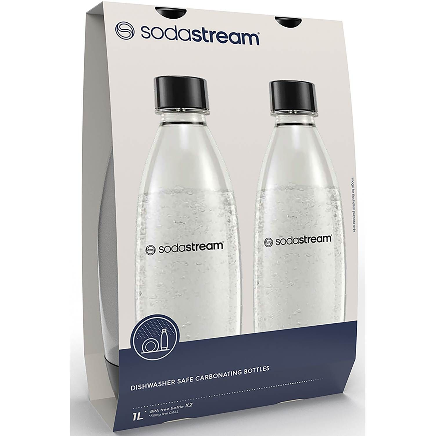 719128112749 Sodastream flasker 1L TWIN Fuse DWS - Flasker Husholdning,Køkkenmaskiner,Tilbehør t/sodavandsmaskiner 2190006281 1L TWIN Fuse DWS