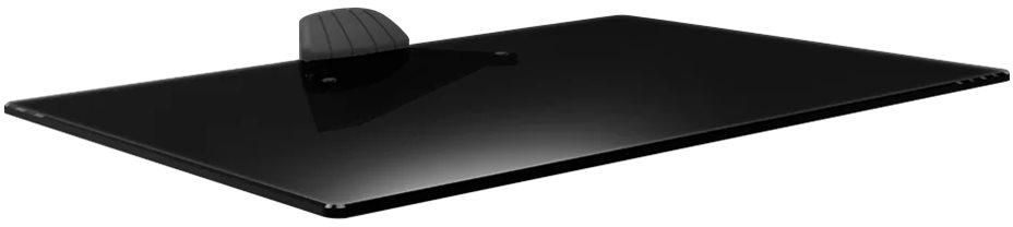 7290004574659 Barkan E85G+ A/V Glass Shelf - Black tempered glass TV & HIFI,TV,Tilbehør TV 20500227580 E85G+