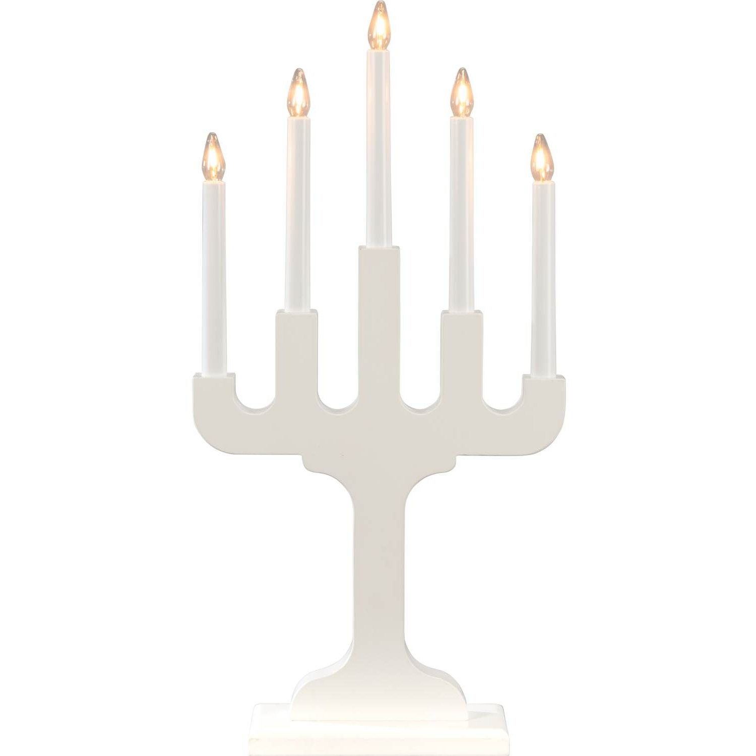 7318300027256 Konstsmide 5 arm hvid adventsstage Lamper,Julebelysning,Julebelysning 2190012589 149795