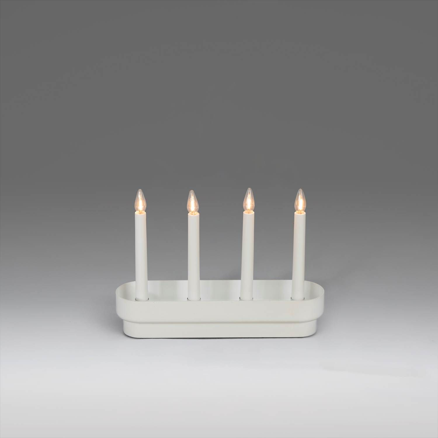 7318303928215 Konstmide træ/hvid - Adventsstage 4 lys Lamper,Julebelysning,Julebelysning 2190006594 126626