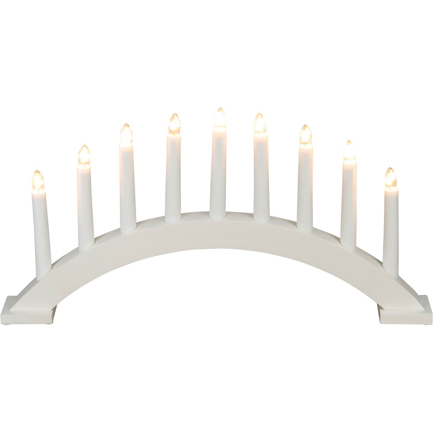 7318303938214 Konstmide træ/hvid - Adventsstage 9 lys Lamper,Julebelysning,Julebelysning 2190006596 126628