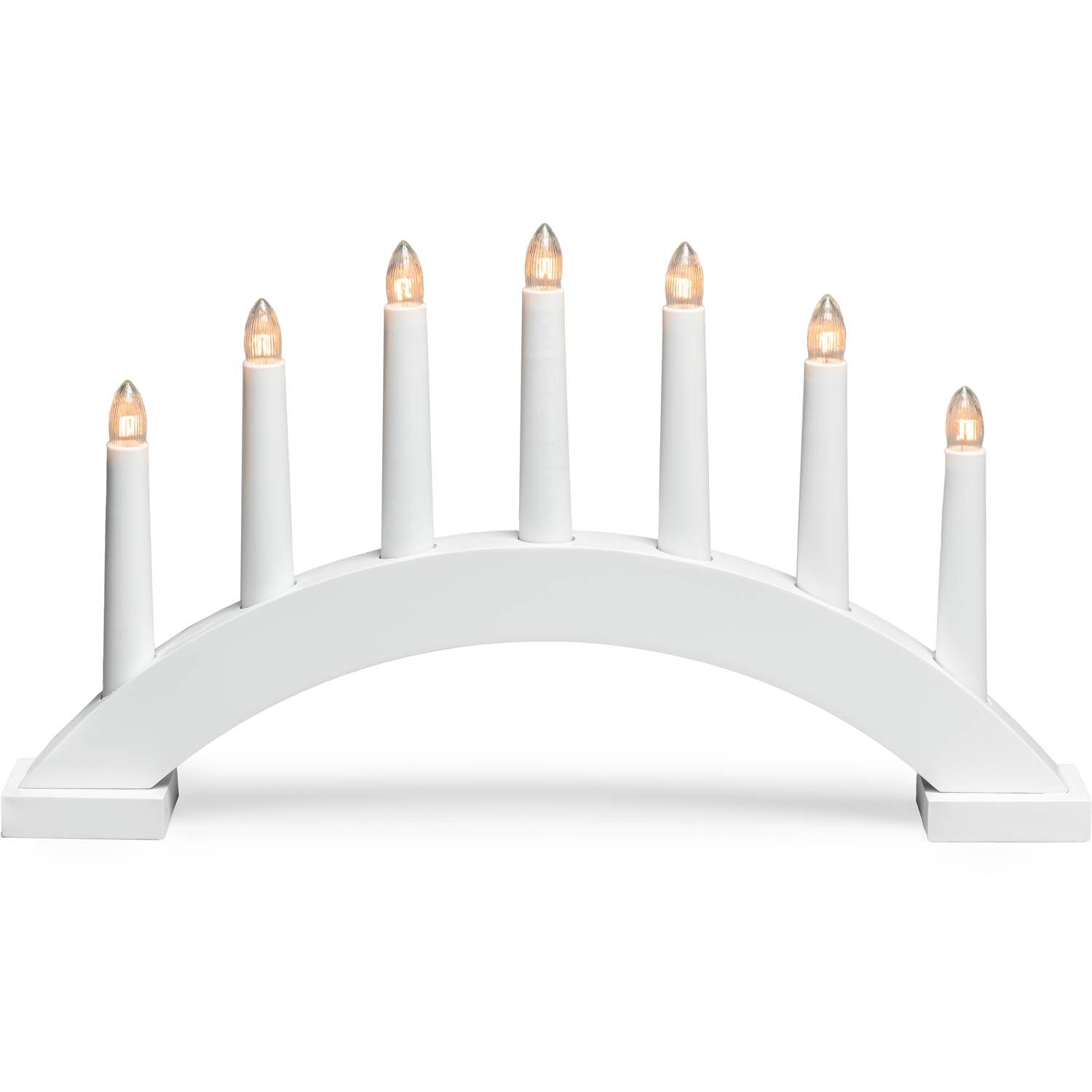 7318303972218 Konstmide hvid - Adventsstage 7 arme Lamper,Julebelysning,Julebelysning 2190001216 114630