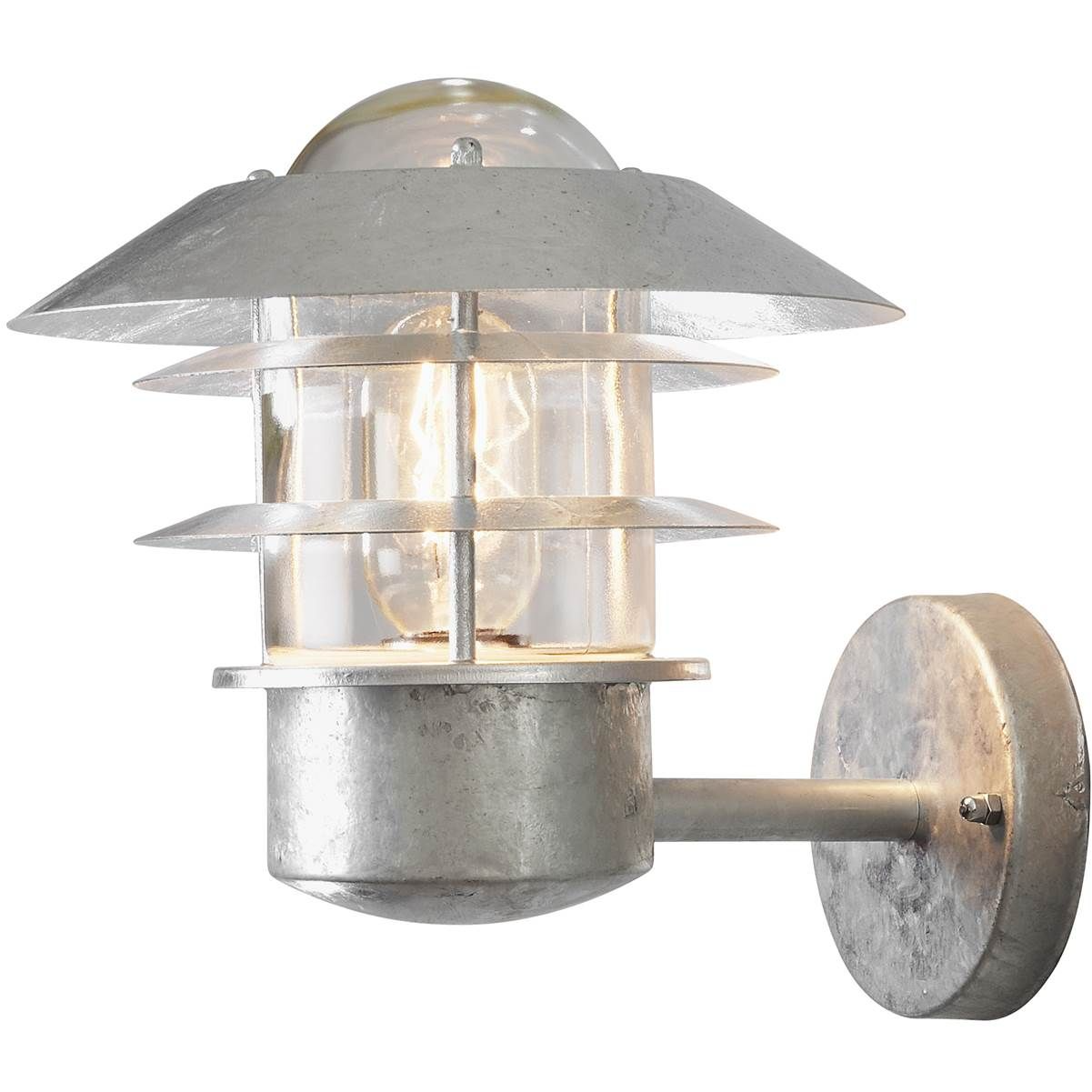 7318307303322 Kontmide Modena galvaniseret stål - Væglampe Lamper,Udendørs- lamper,Udendørslamper 2190001181 114543