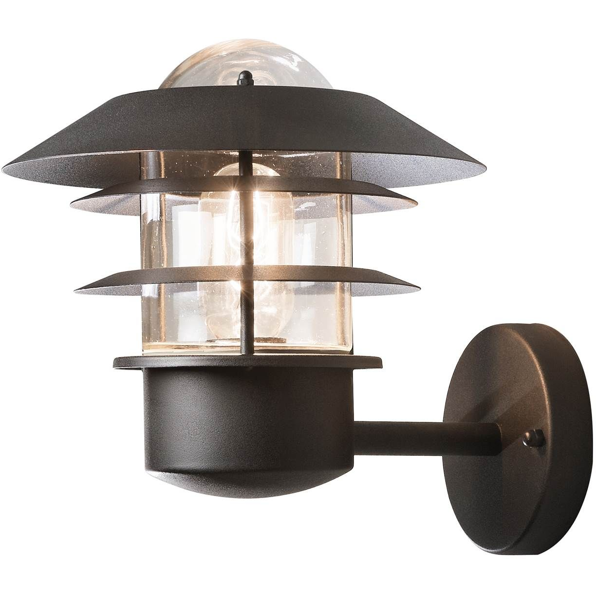 7318307303759 Kontmide Modena sort - Væglampe Lamper,Udendørs- lamper,Udendørslamper 2190001182 114544