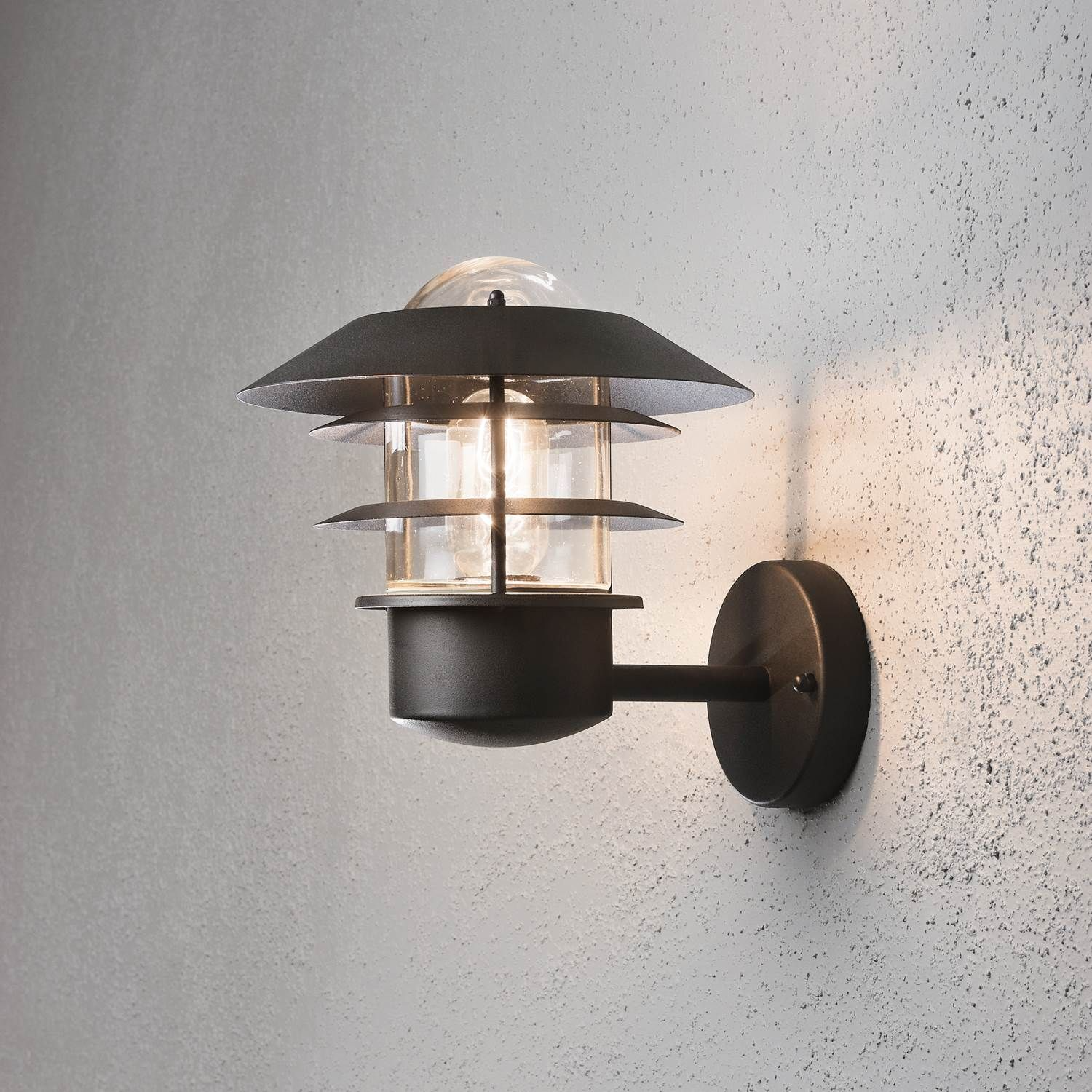 7318307303759 Kontmide Modena sort - Væglampe Lamper,Udendørs- lamper,Udendørslamper 2190001182 114544