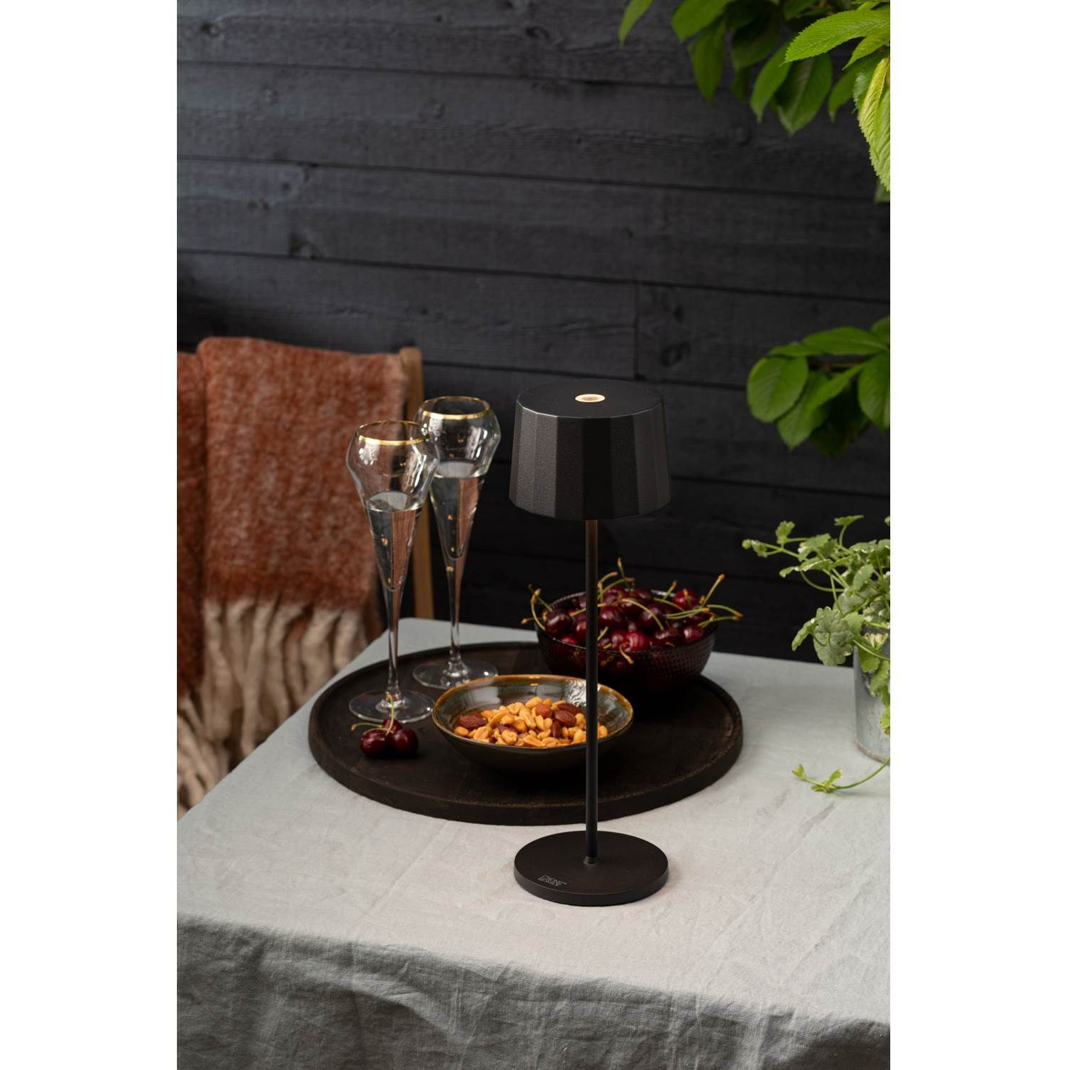 7318307813753 Konstmide Positano sort - Bordlampe bærbar Lamper,Bordlamper,Trådløse bordlamper 2190001589 116433