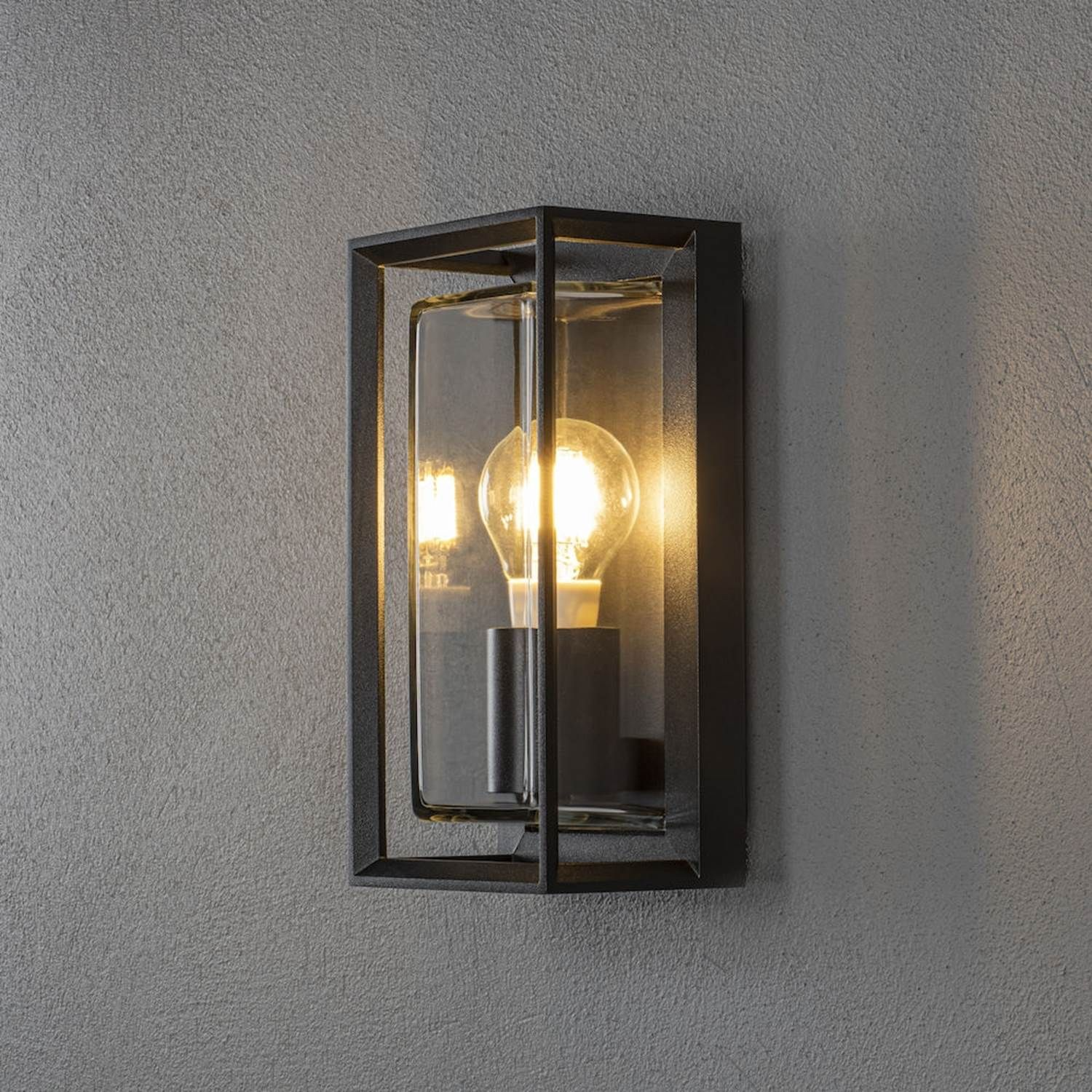 7318307874754 Konstmide Brindsi sort - Væglampe Lamper,Udendørs- lamper,Udendørslamper 2190001185 114547