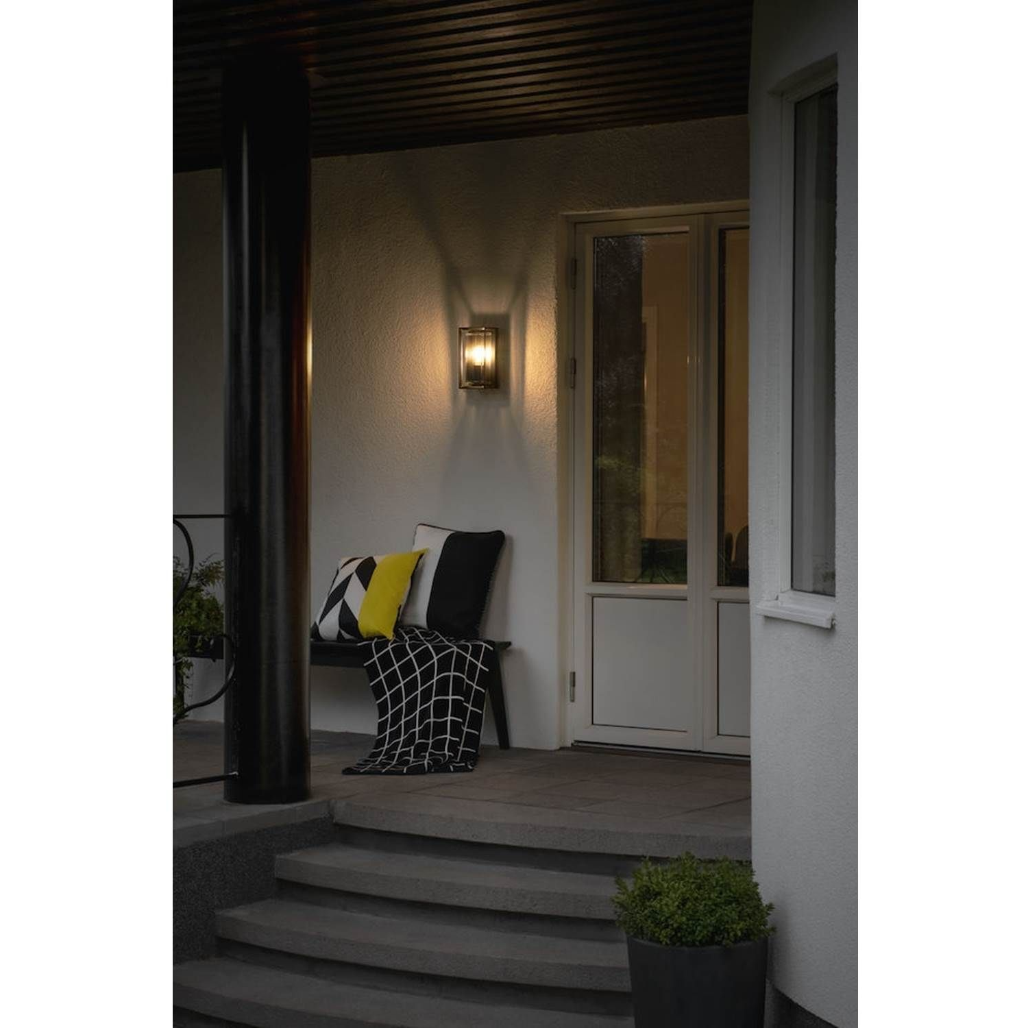 7318307874754 Konstmide Brindsi sort - Væglampe Lamper,Udendørs- lamper,Udendørslamper 2190001185 114547