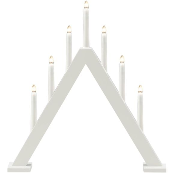 7318309312056 Konstmide hvid - Adventsstage 7 arme Lamper,Julebelysning,Julebelysning 2190001633 116600