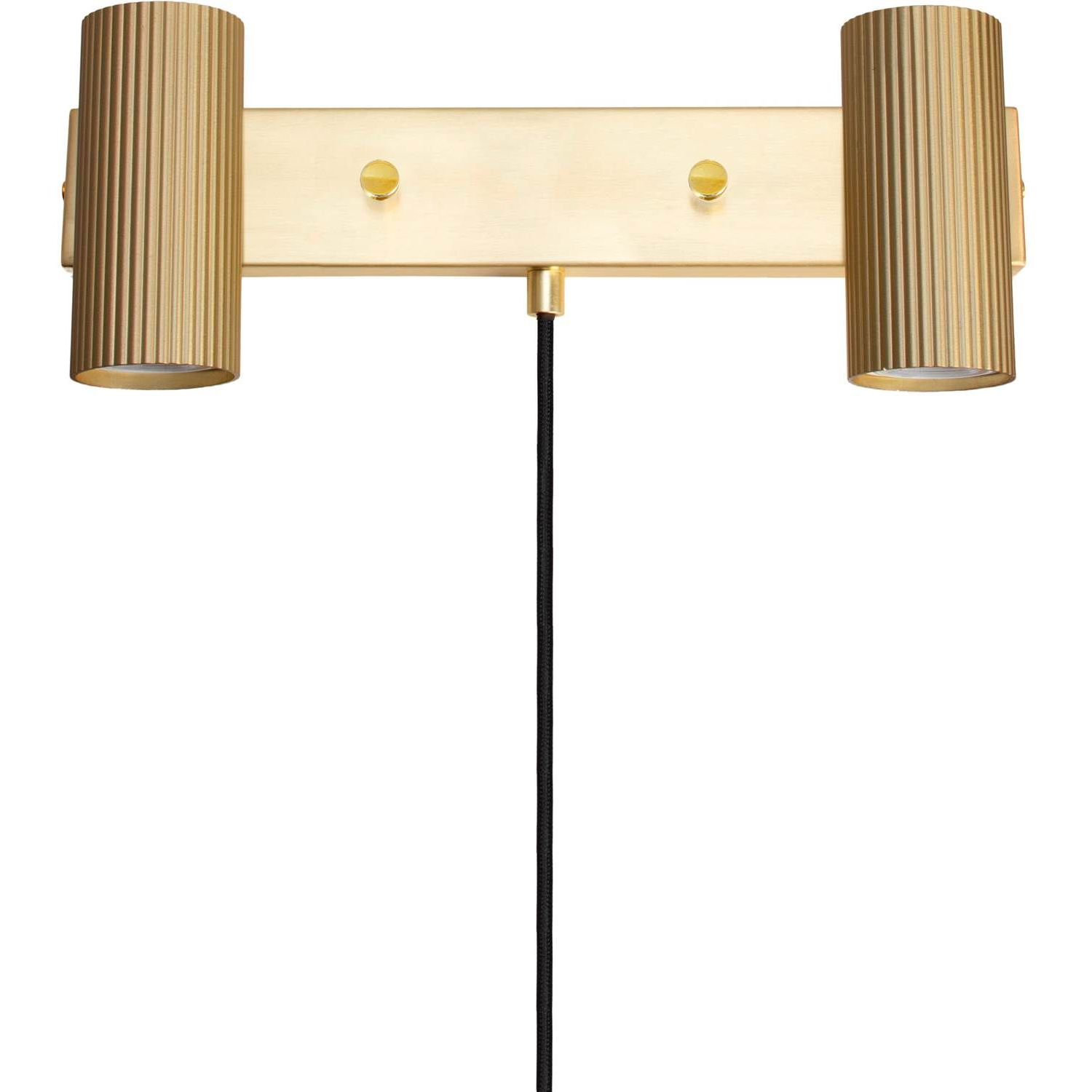 7319434832655 Globen Lighting Hubble 2 børstet messing - Væglampe Lamper,Væglamper,Væglamper 2190002376 118294