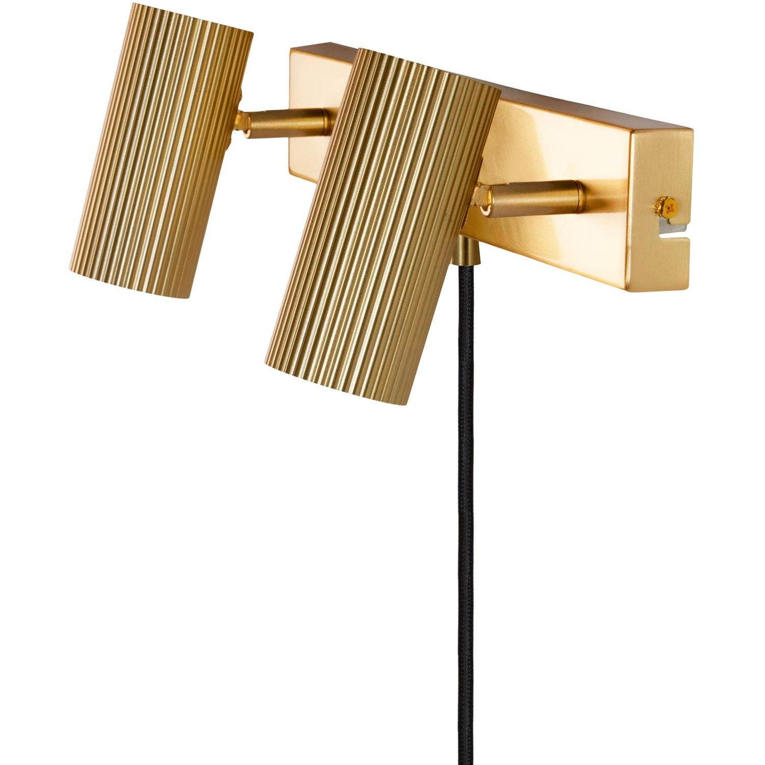 7319434832655 Globen Lighting Hubble 2 børstet messing - Væglampe Lamper,Væglamper,Væglamper 2190002376 118294