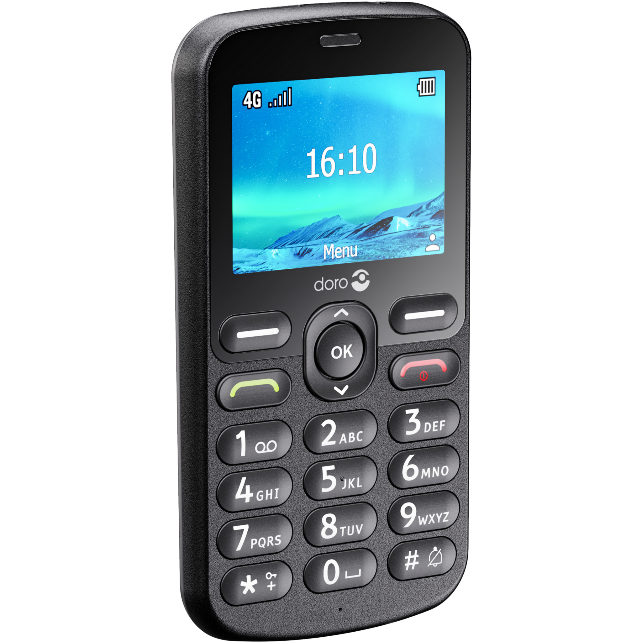 Doro 1881, sort - Mobiltelefon