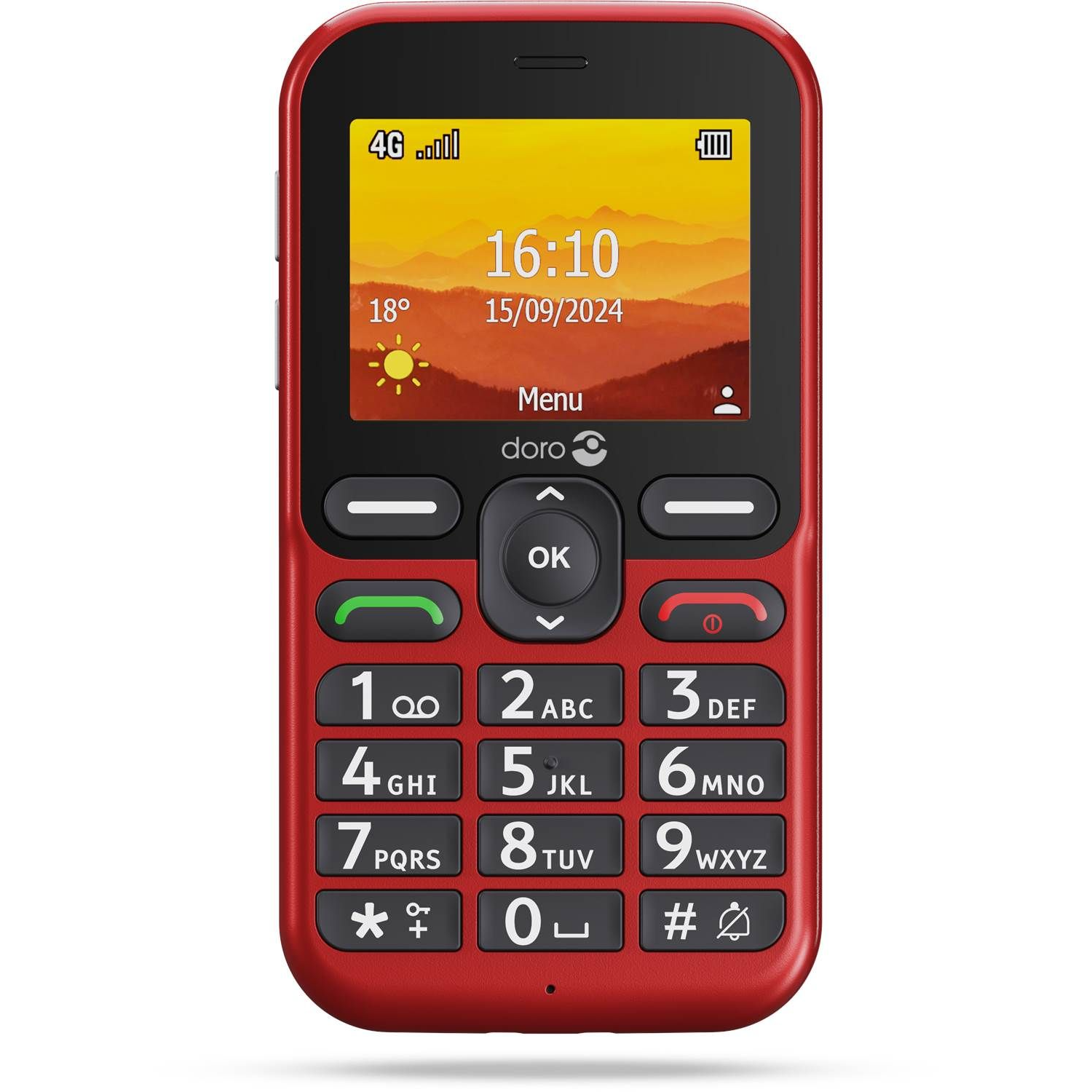 7322460087562 Doro Leva L11, rød - Mobiltelefon Telefon & GPS,Mobiltelefoner,Mobiltelefoner 2190010992