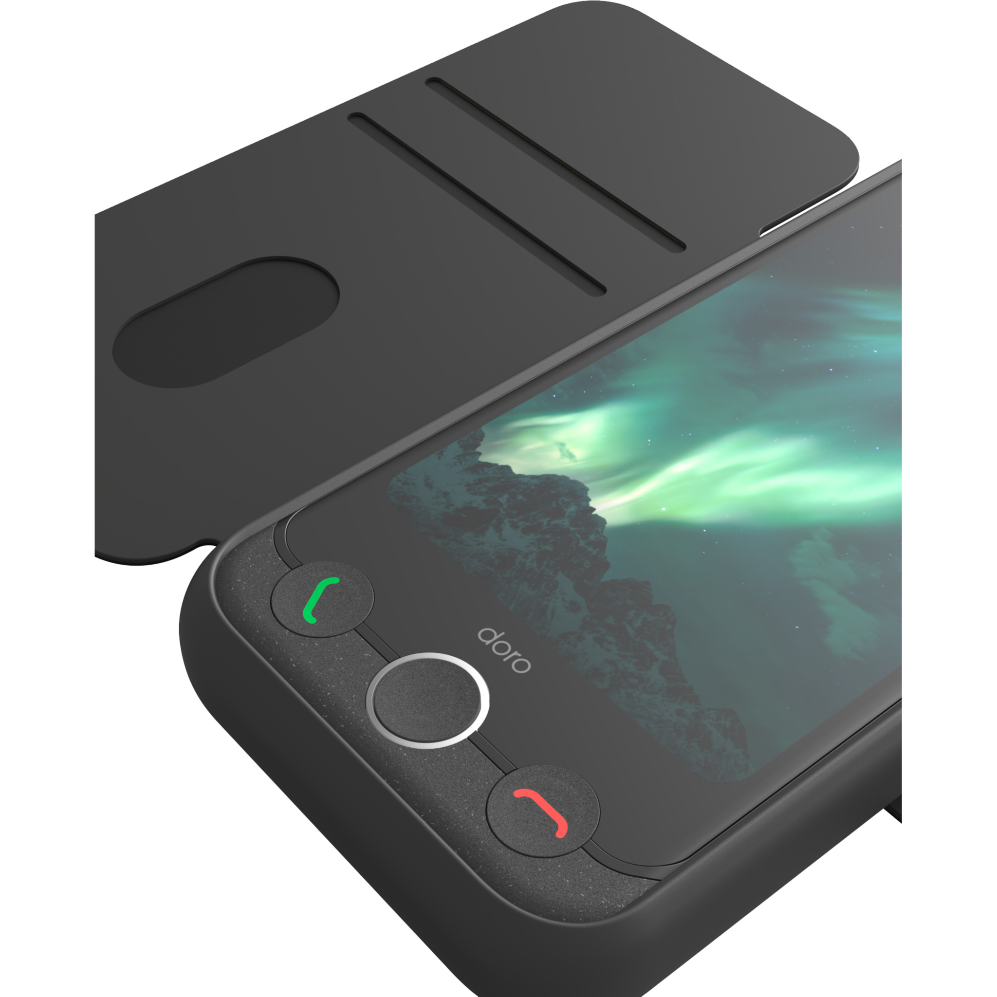 7322460089337 Doro Aurora A11 Wallet Case, grafit Telefon & GPS,Tilbehør mobiltelefoner,Tasker til mobiltelefoner 2190013244