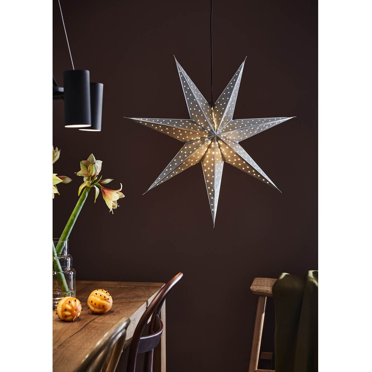7330024597464 Markslöjd Glitter Ø75 silver - Julestjerne Lamper,Julebelysning,Julebelysning 2190006822 126943