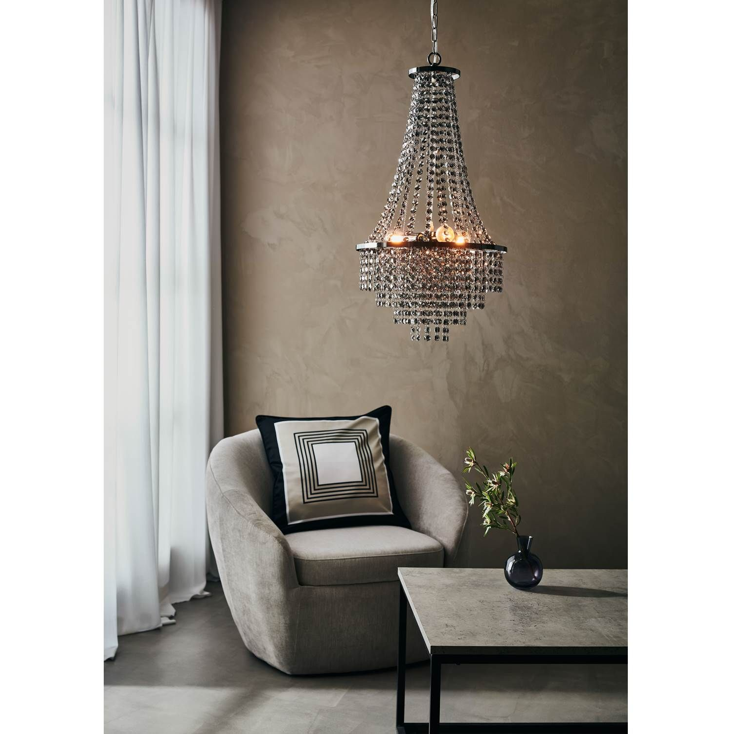 7330024599352 Markslöjd Allington sort/røg - Lysekrone Lamper,Pendler-/ Hængelamper,Pendler/Hængelamper 2190001619 116565