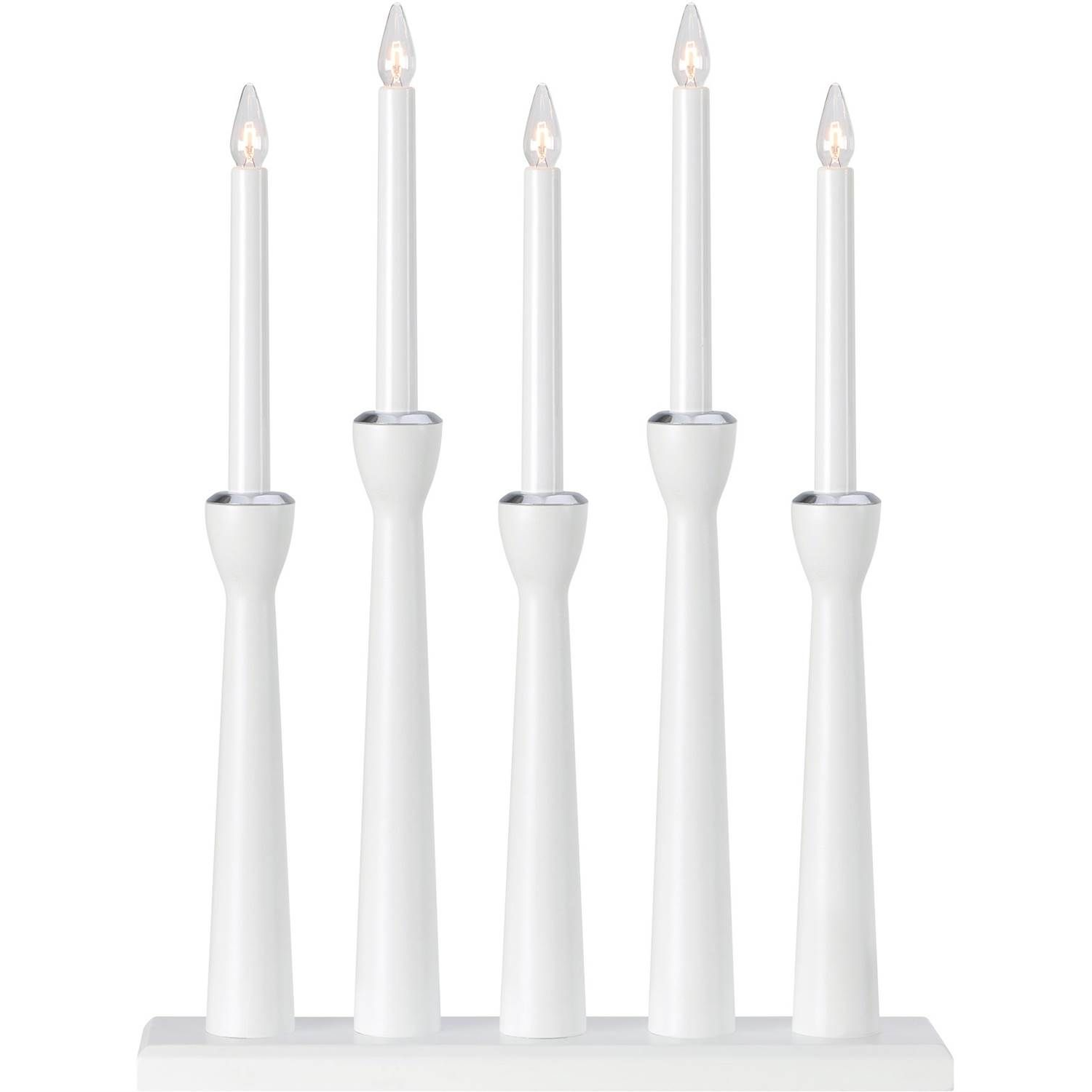 7330024604209 Markslöjd Flow hvid - Adventsstage 5 lys Lamper,Julebelysning,Julebelysning 2190002060 118081