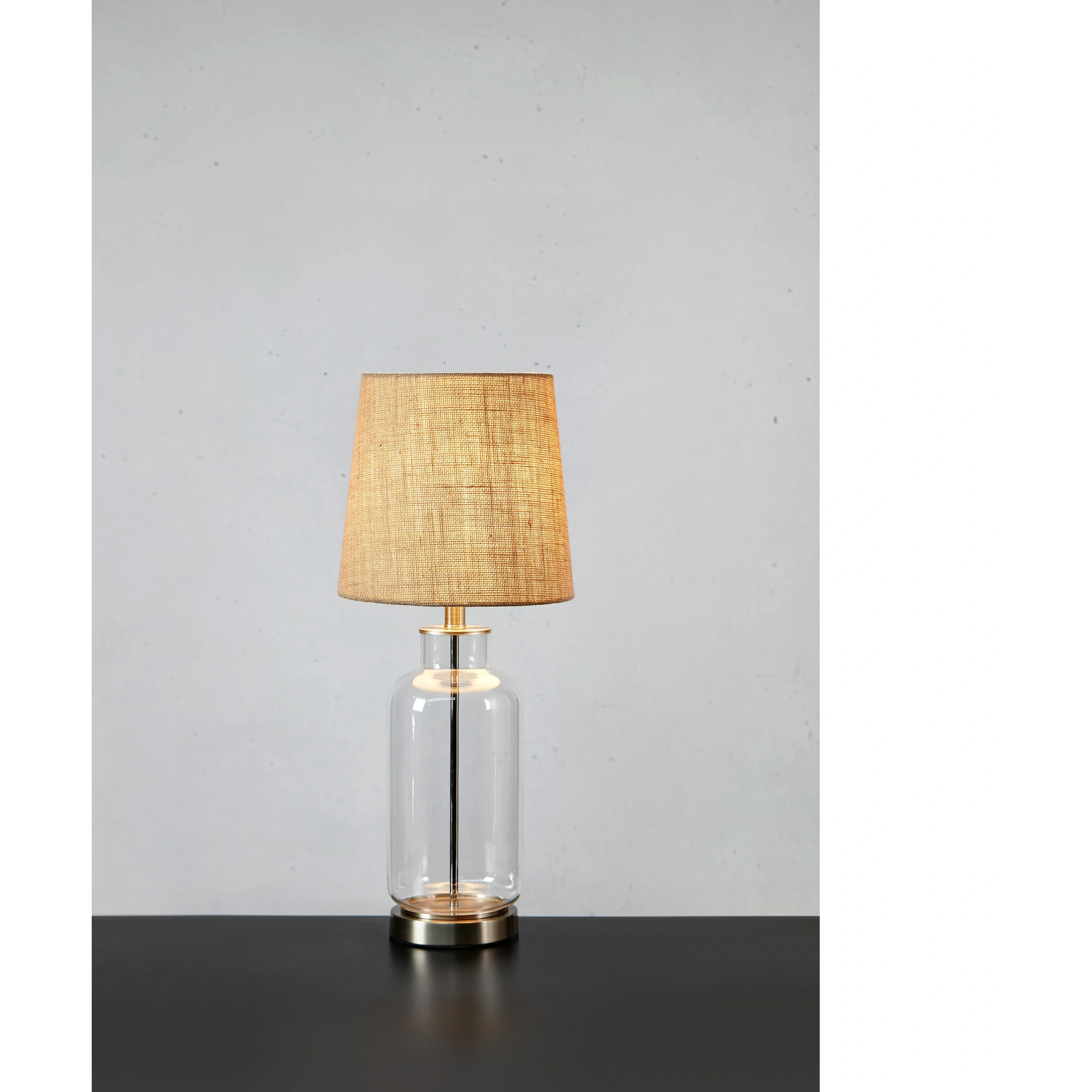 7330024611559 Markslöjd COSTERO steel/clear natural bordlampe Lamper,Bordlamper,Bordlamper 86800002820 108694
