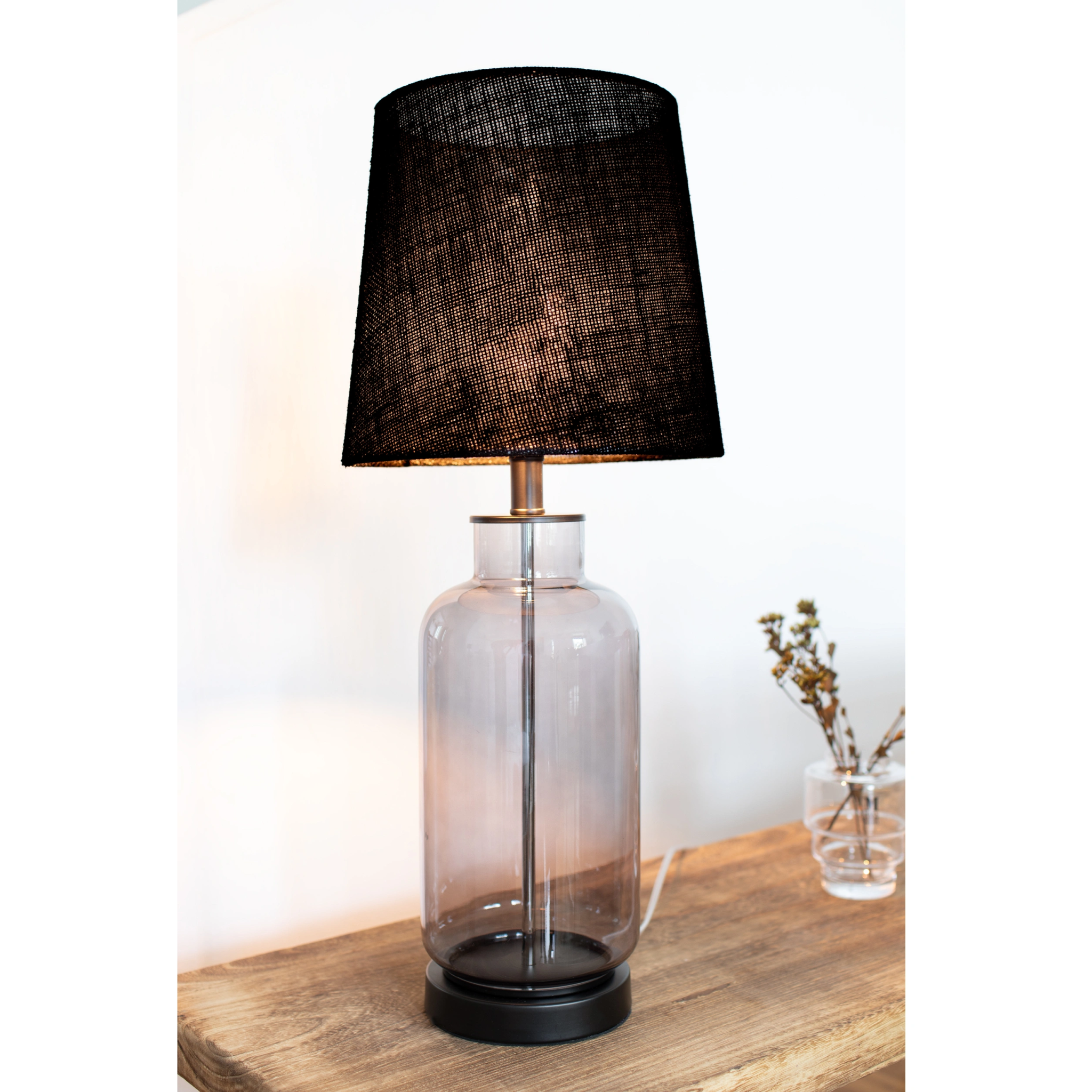 7330024611573 Markslöjd COSTERO steel/smoke black bordlampe Lamper,Bordlamper,Bordlamper 86800002830 108696