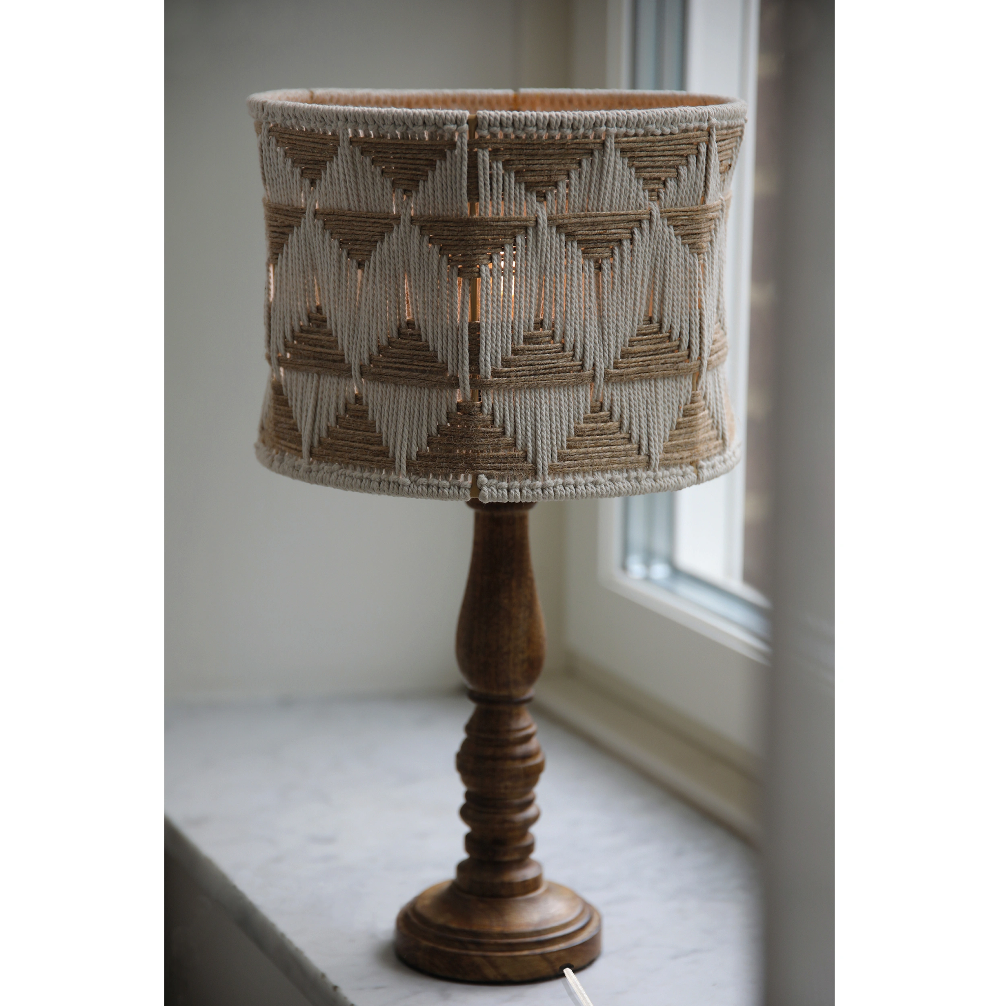 7330024614956 Markslöjd ANO beige/nougat/brown bordlampe Lamper,Bordlamper,Bordlamper 86800002910 108826