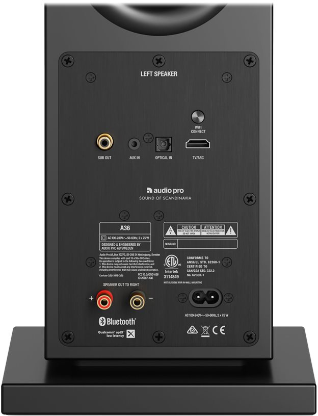 7330117146401 Audio Pro A36 Black TV & HIFI,Trådløs lyd,Multiroom højttalere 20500231507 14640