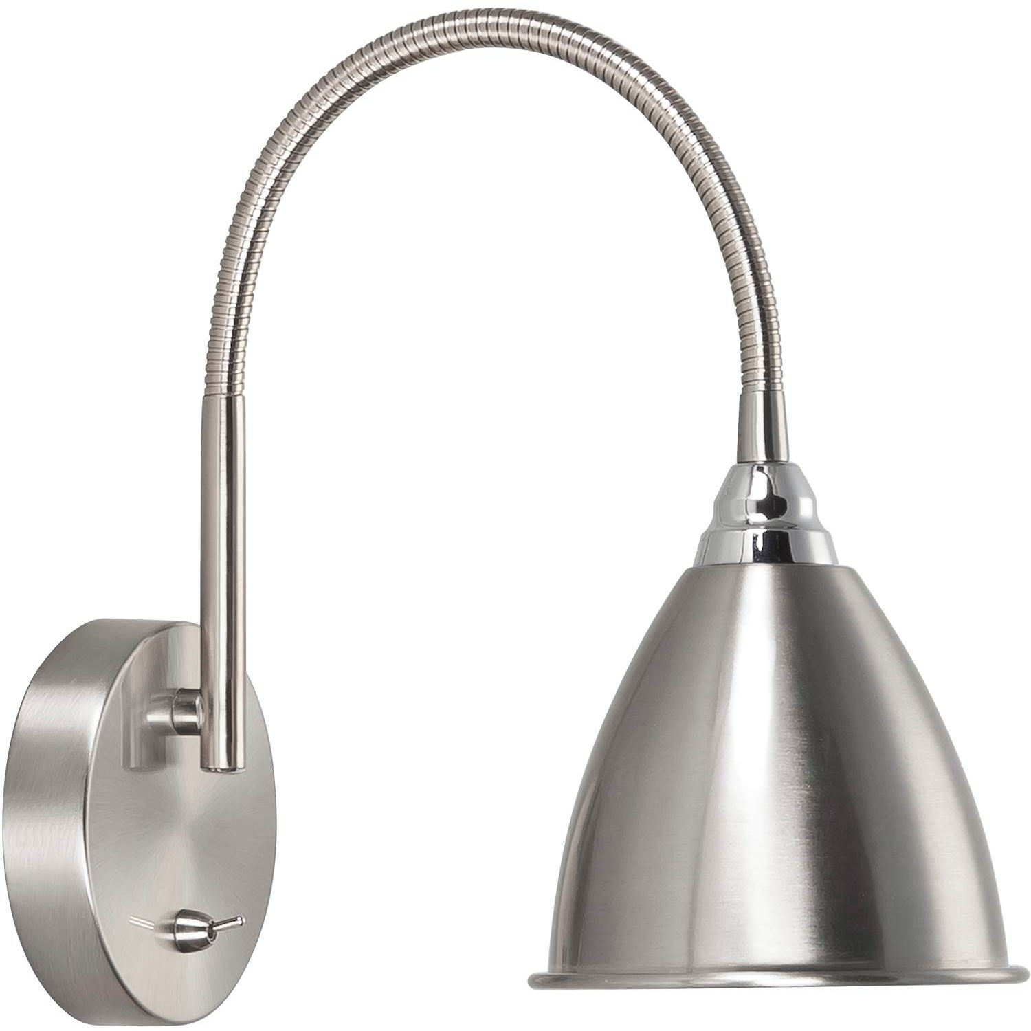 7330525770120 AH Belysning Smögen nikkel - Væglampe Lamper,Væglamper,Væglamper 2190000406 108567