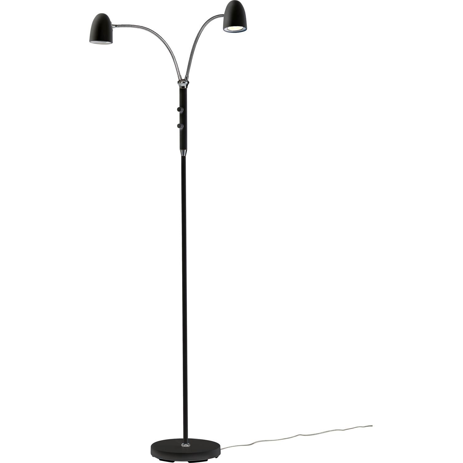 7330525898169 AH Belysning Koster sort - Gulvlampe med 2 arme Lamper,Gulvlamper,Gulvlamper 2190000587 110066