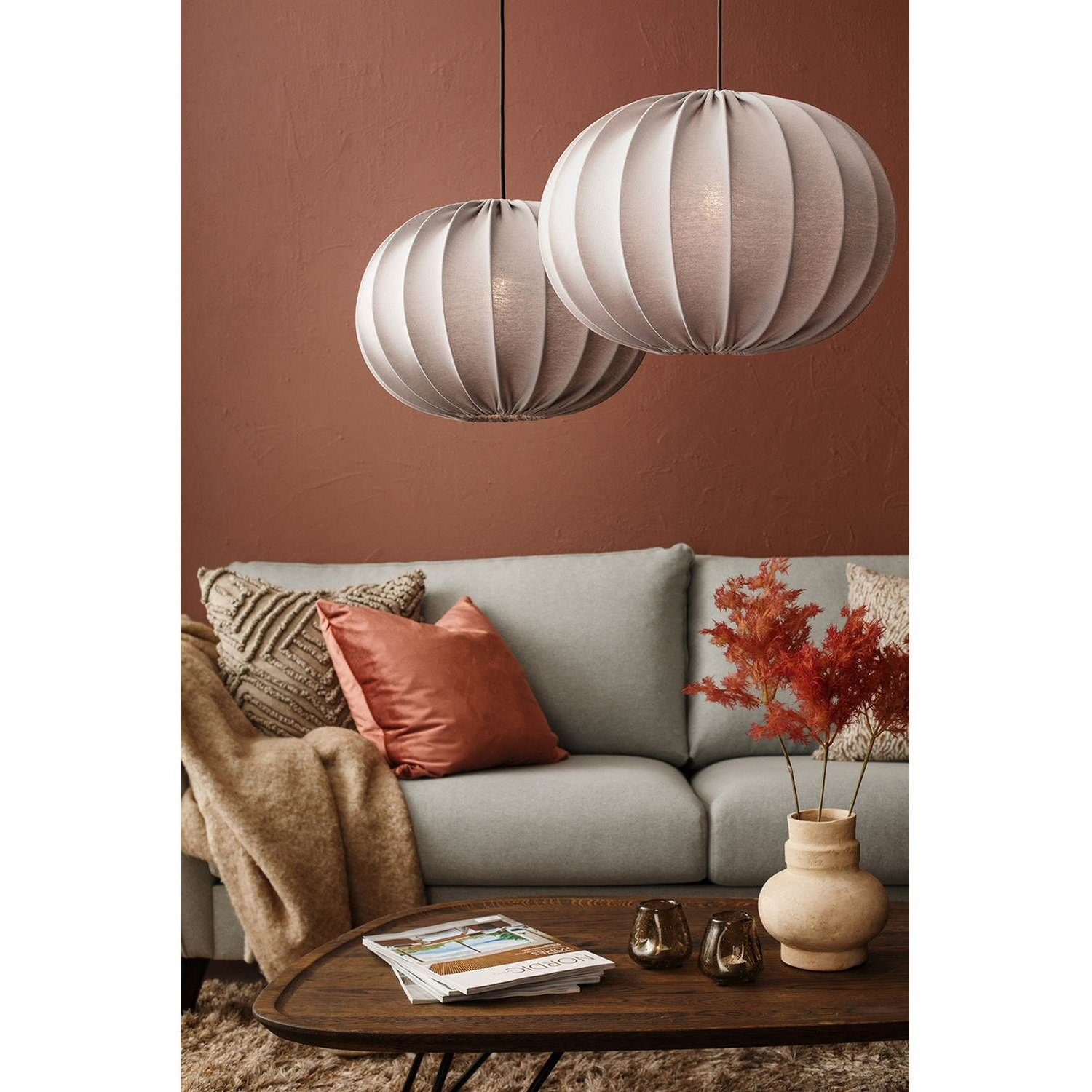 7330976137442 PR Home Hilma Ø40 grå - Pendel Lamper,Pendler-/ Hængelamper,Pendler/Hængelamper 2190004387 122134