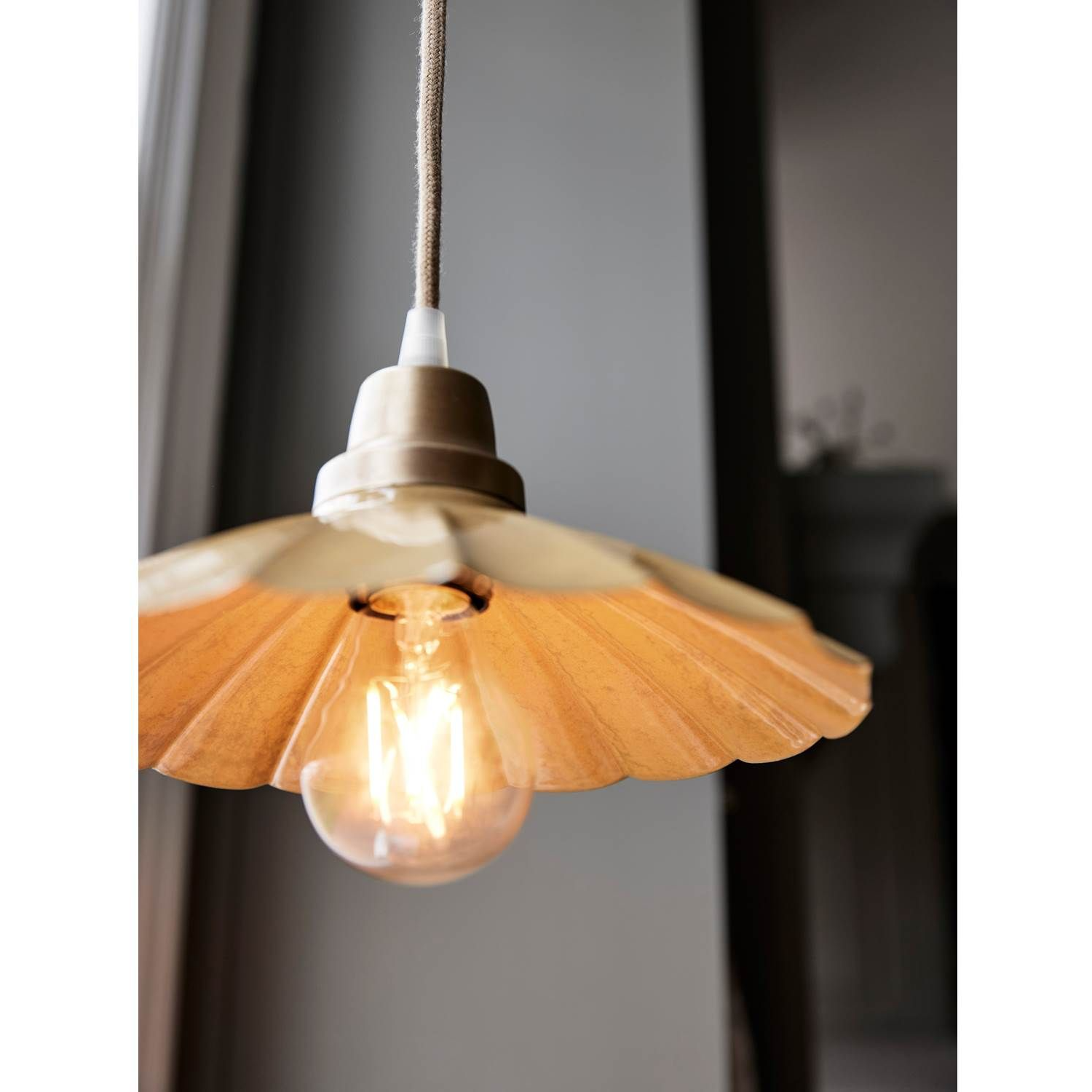 7330976140589 PR Home Ester gul Ø24 - Pendel Lamper,Pendler-/ Hængelamper,Pendler/Hængelamper 2190010618 144344