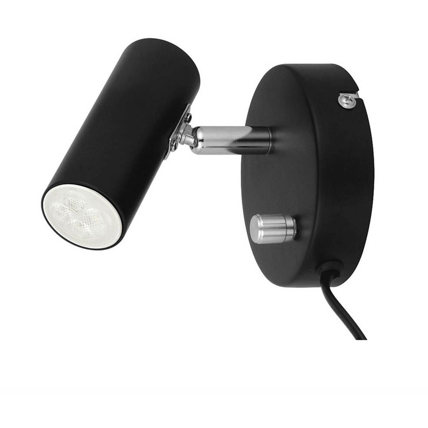 7332065066619 Oriva Mini sort væglampe Lamper,Væglamper,Væglamper 2190012917 150304