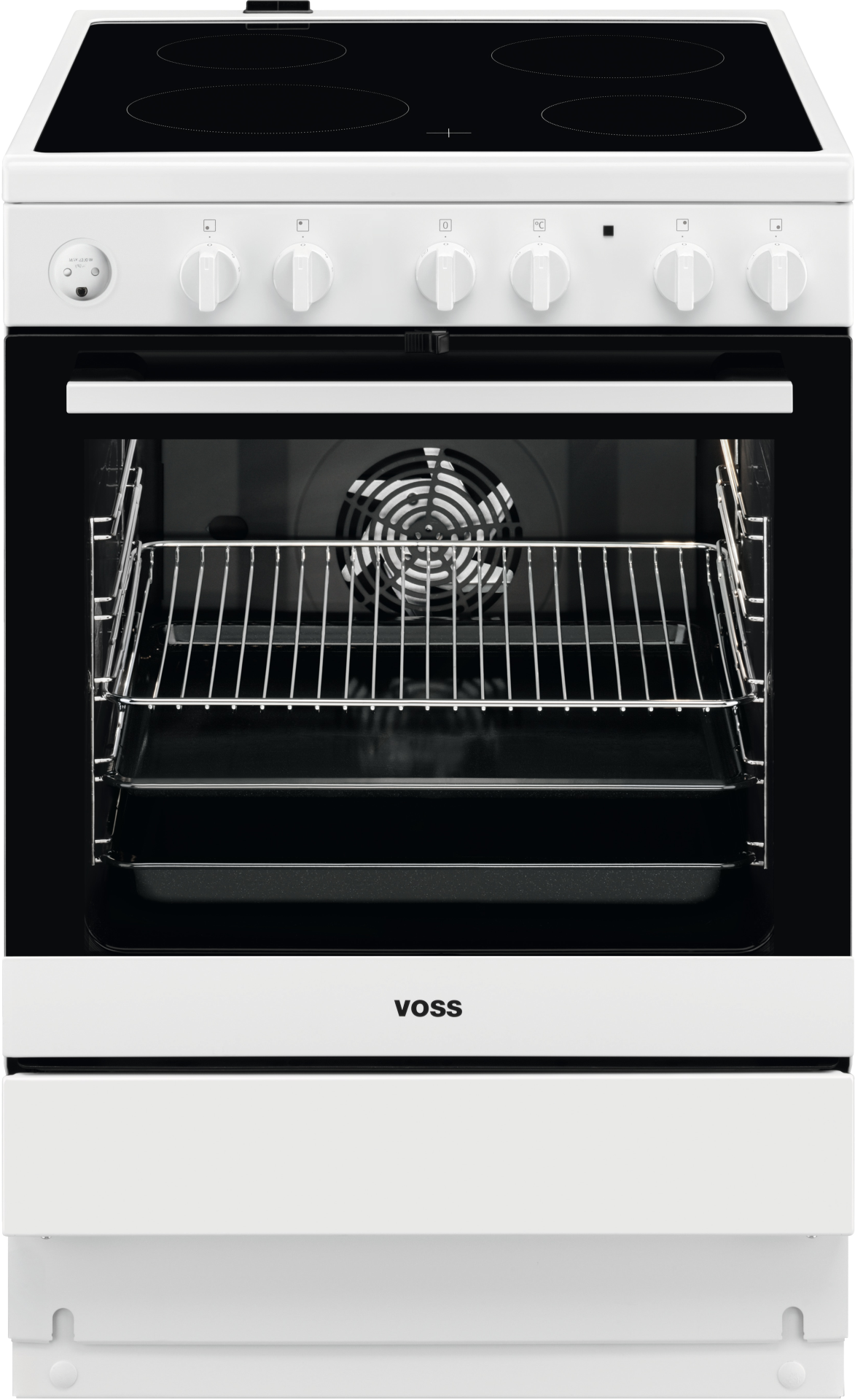 7332543769032 Voss VKK60304HV - Glaskeramisk komfur Hvidevarer,Komfurer,Glaskeramiske komfurer 6700000230 VKK60304HV