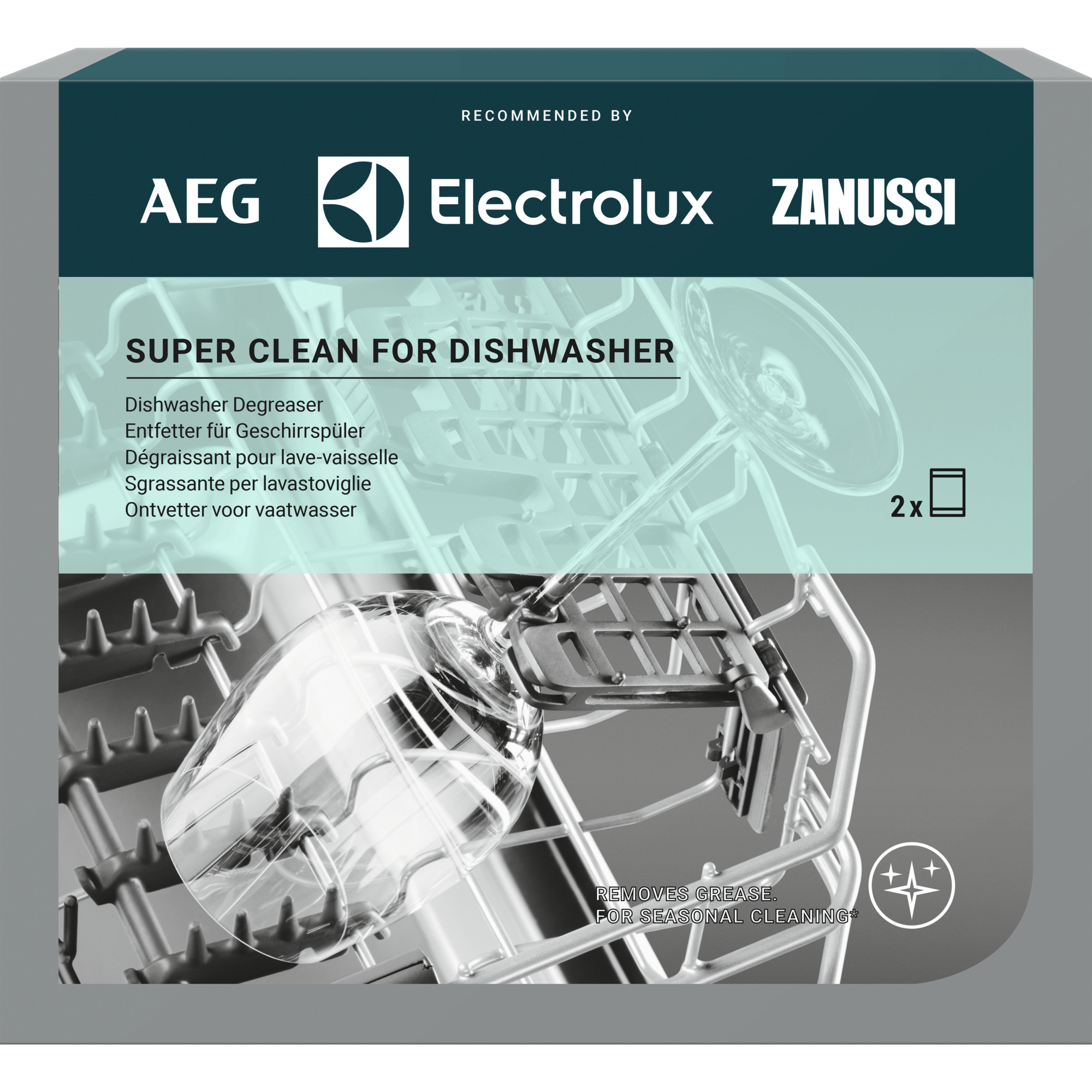 7332543986866 Electrolux M2DCP050 - Super Clean Affedtningsmiddel til opva Hvidevarer,Tilbehør,Tilbehør opvaskemaskiner 7600009790 M2DCP050
